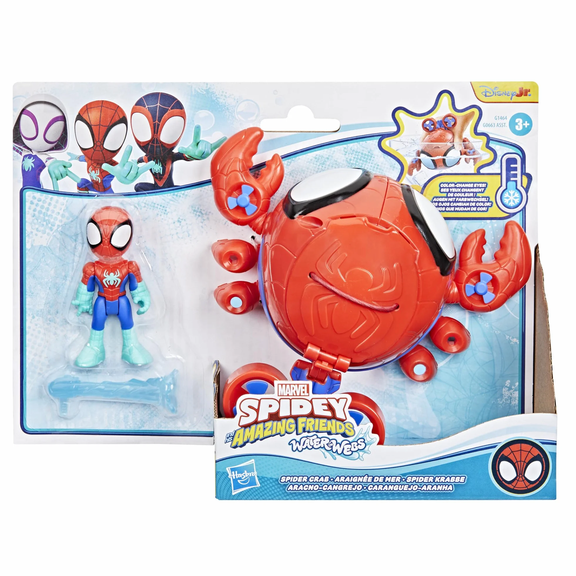 Marvel Spidey and His Amazing Friends, Water-Webs, Submarino Aracno-Cangrejo de Juguete