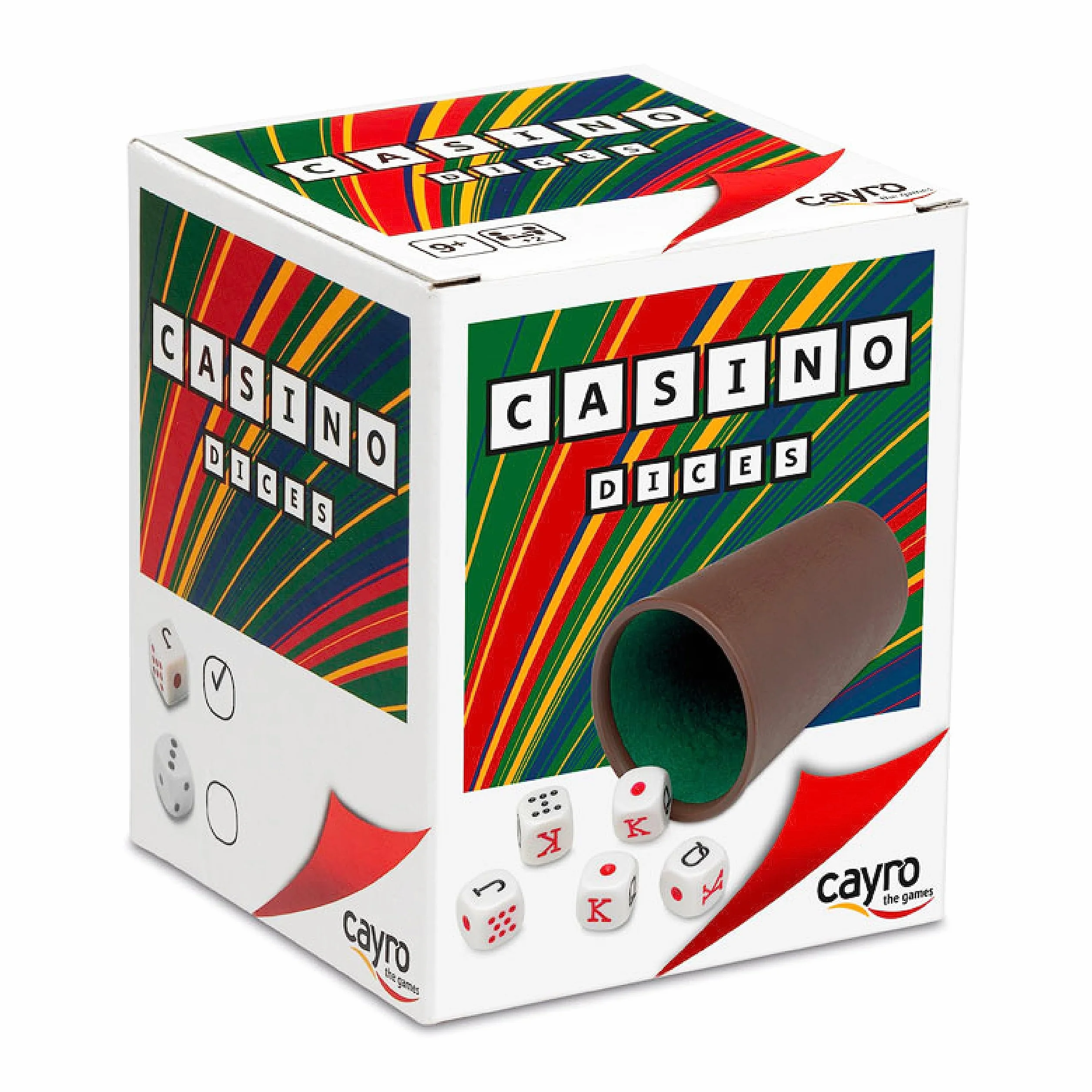Cayro - Cubilete para Dados Poker Casino - Cubilete Forrado en Interior Buen Diseño - Ideal para Juegos De Mesa - Diseño Único - para Regalar