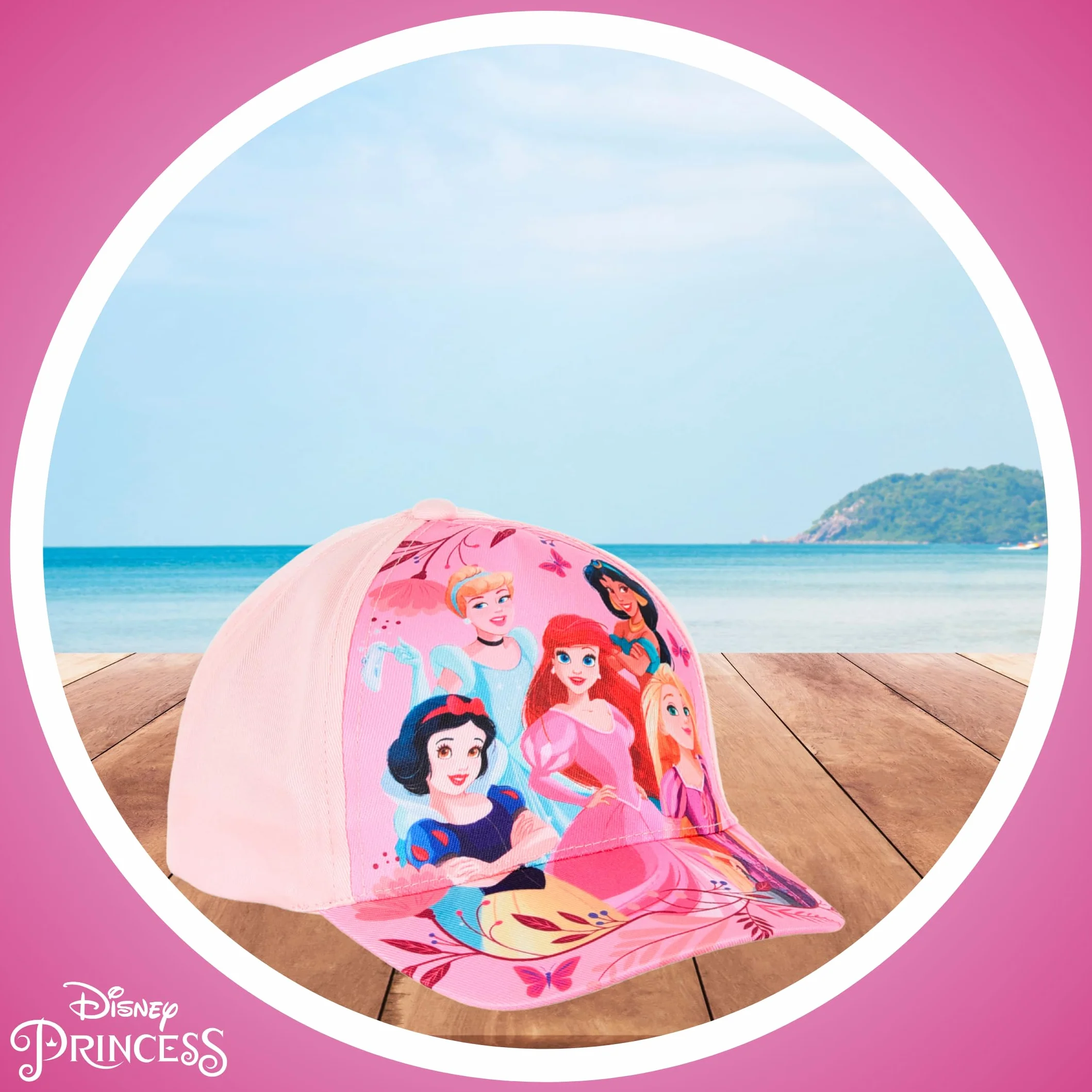 Disney Princesas Gorro para Niñas Gorra de Beisbol Ariel Rapunzel Blancanieves Jasmin Cenicienta