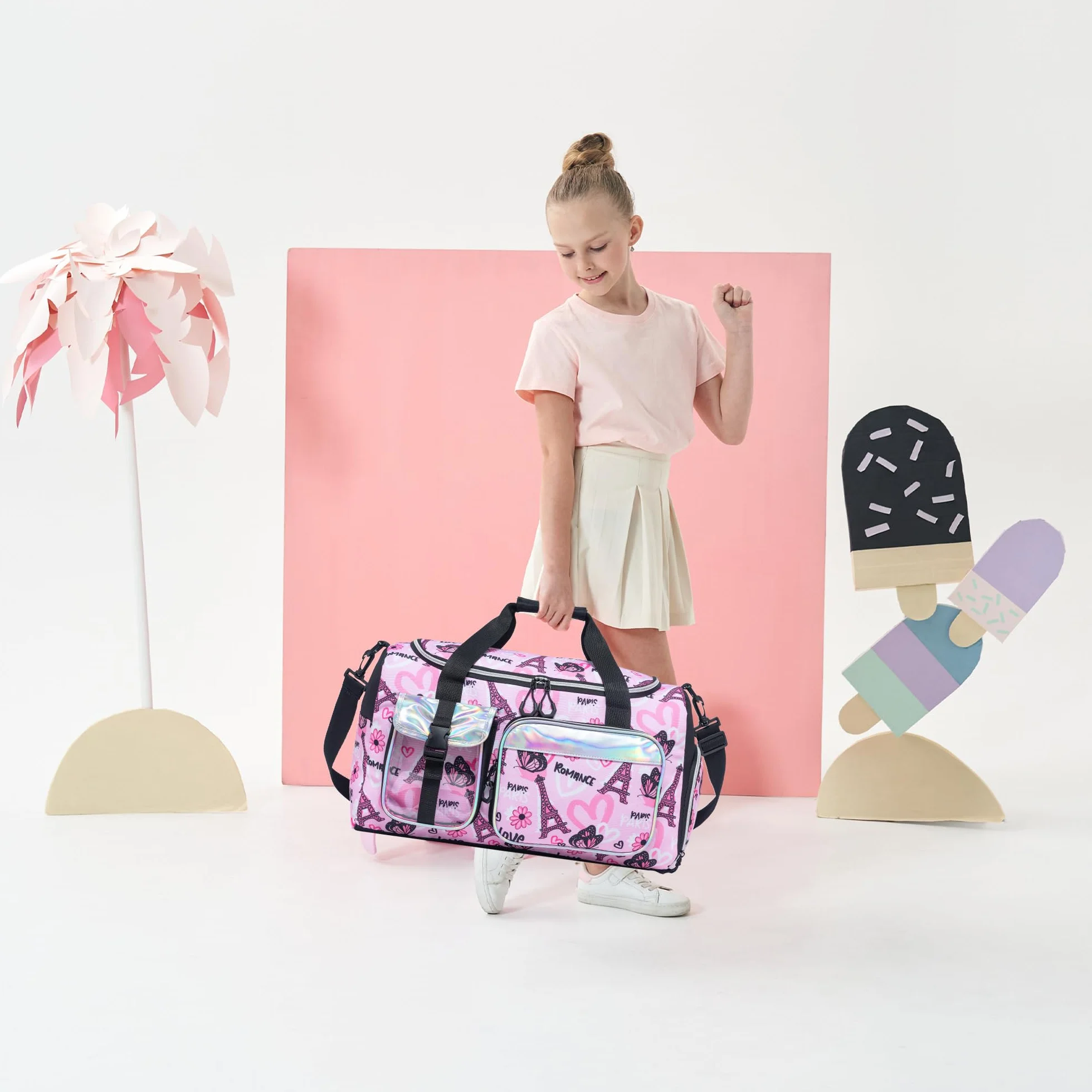 Bolsa Ballet Niña Compartimento Zapatos Piscina