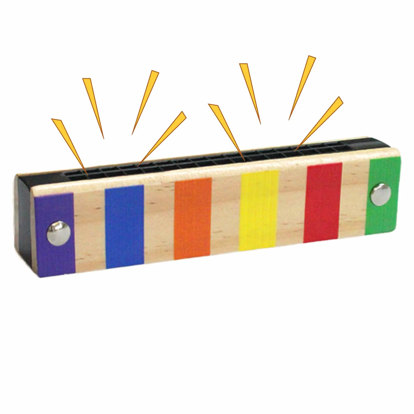 Armónica para Principiantes Instrumento – Sleek Musical De Madera con, Durable, 16 Agujeros Y Doble, , Favor | Multipurpose Outdoor Indoor Utility Premium Lightweight