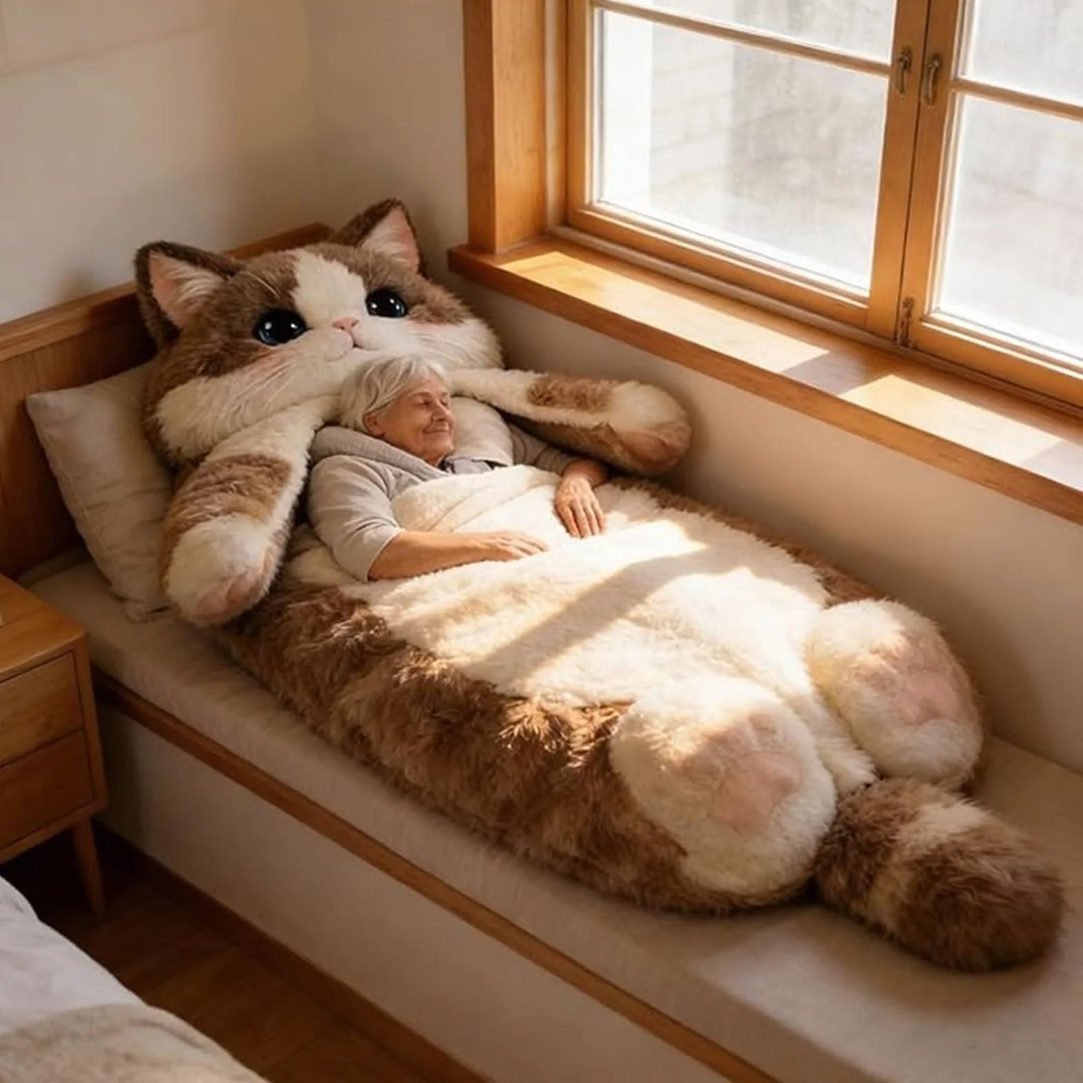 Saco de Dormir for Adultos, Sobres adorables, cómodo Saco de Dormir y Almohada esponjosa en uno