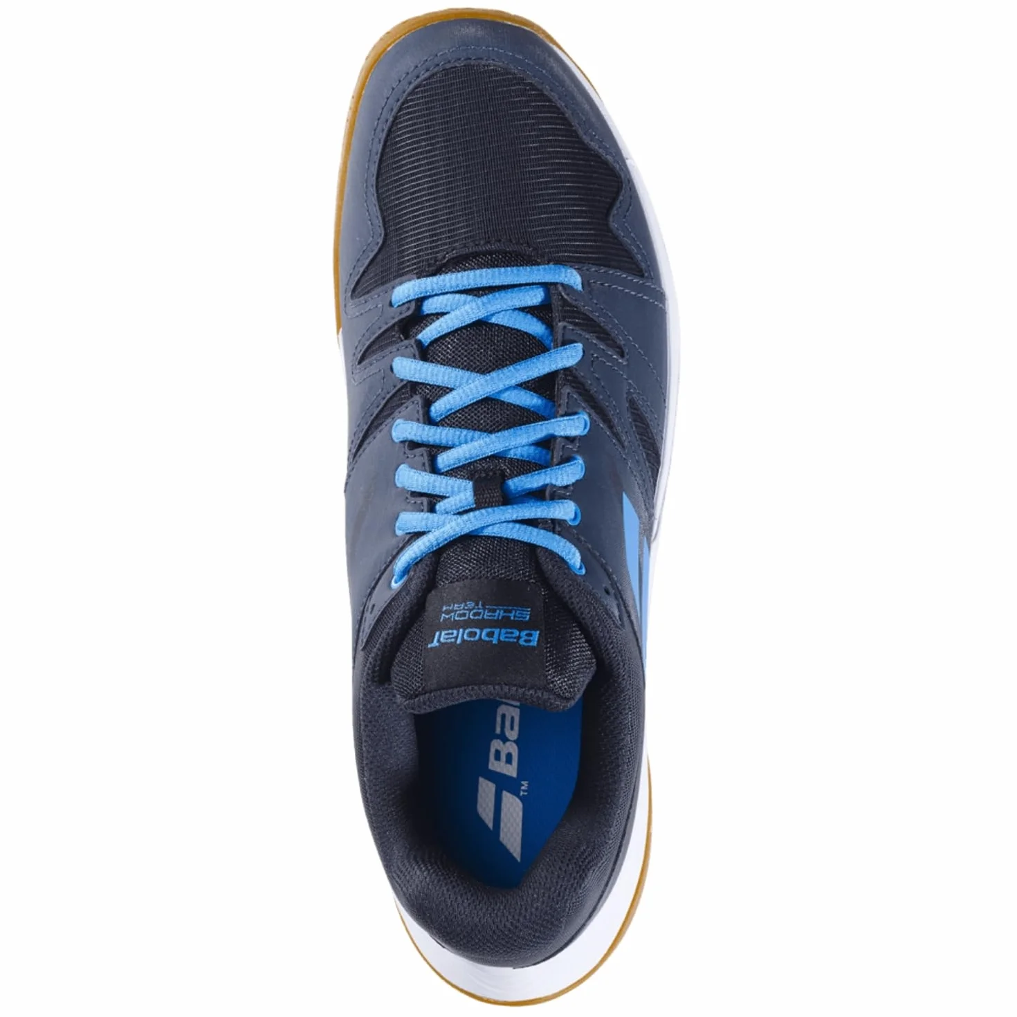 Babolat Shadow Team 2 Zapatillas de bádminton para hombre, negro y gris, amortiguación dinámica, transpirables