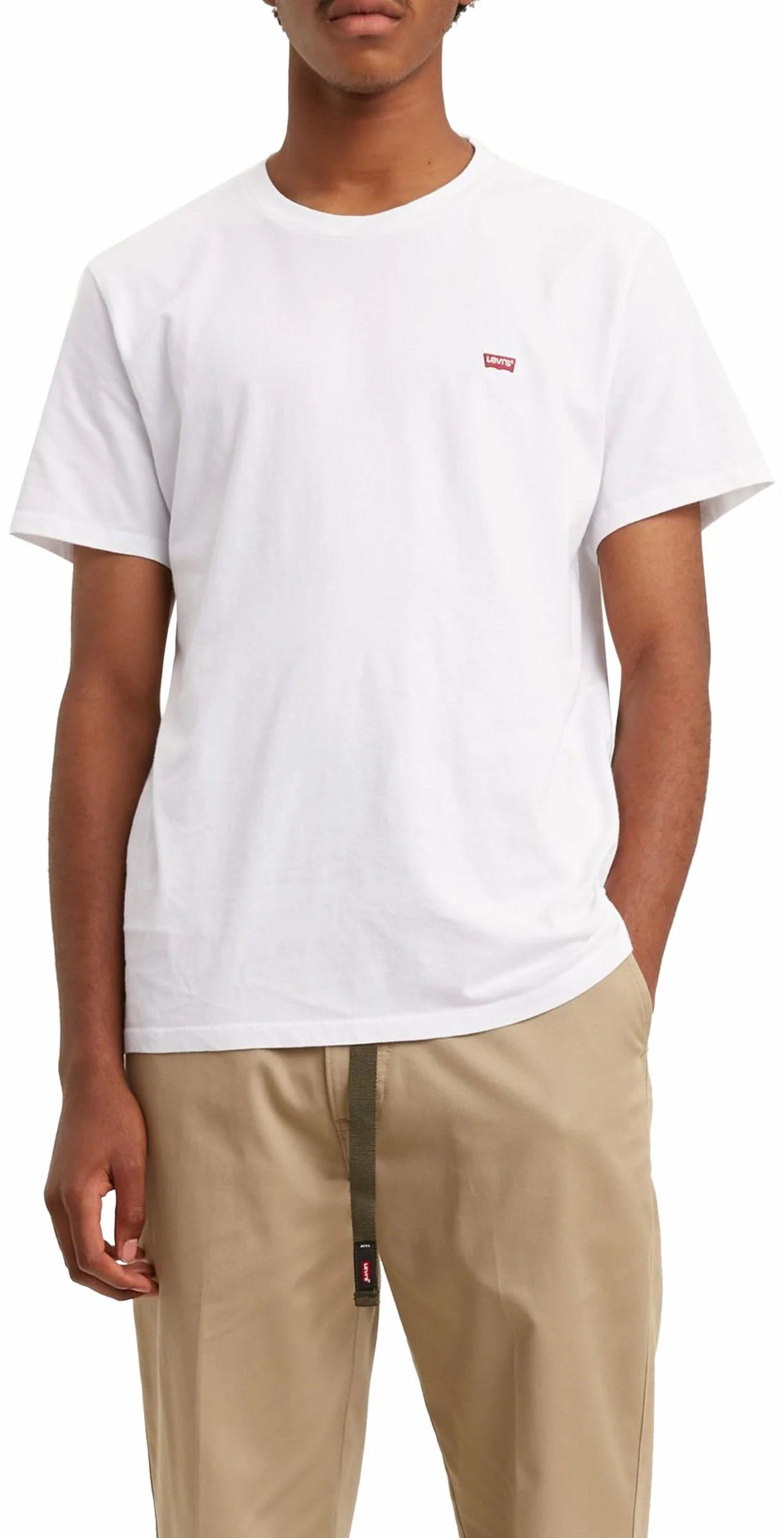 Levi's SS Original Housemark Camiseta Hombre Logotipo Chesthit