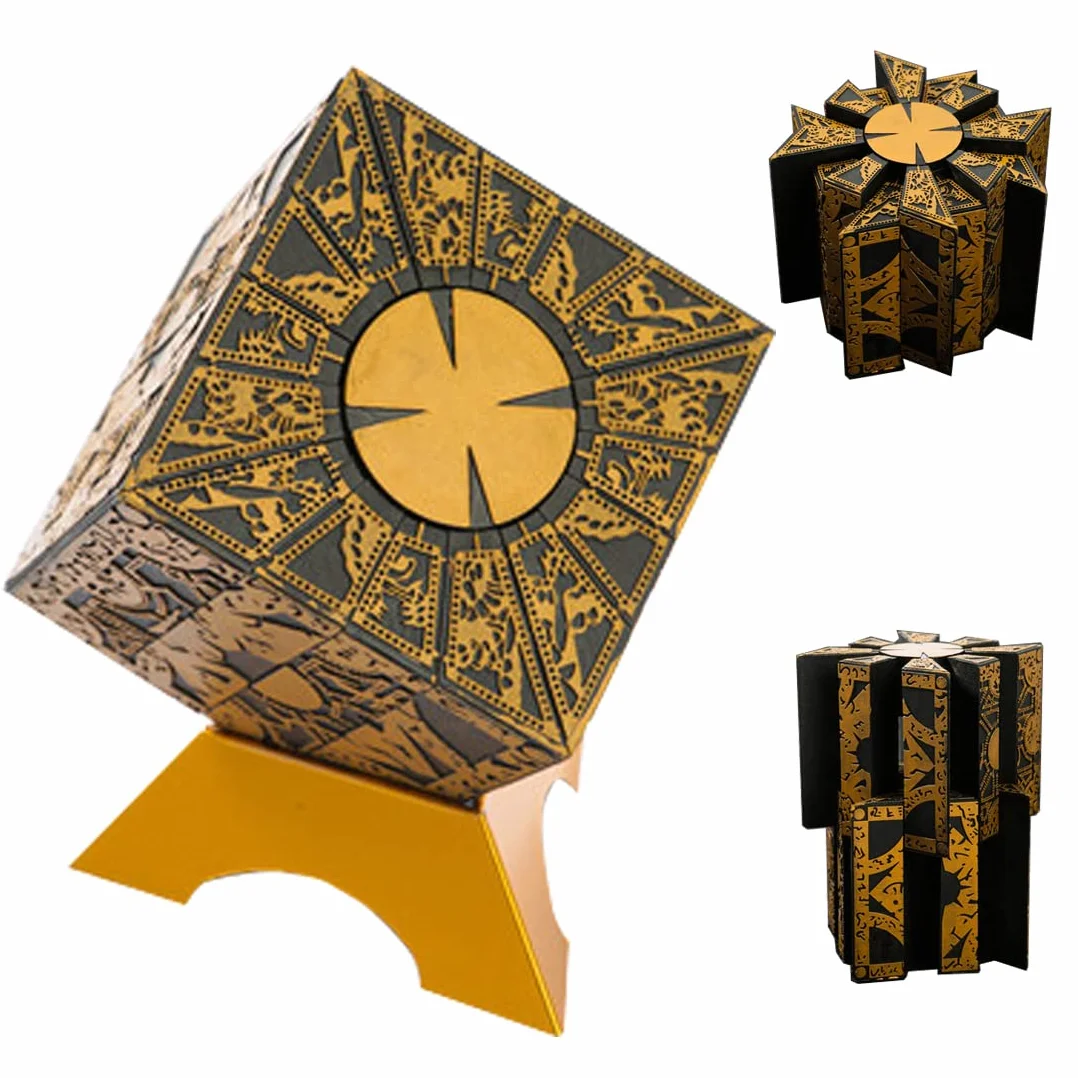 Hellraiser Puzzle Box, Caja De Rompecabezas Desmontable Y Giratoria Deformable, Adecuado para Niños Y Adultos Caja De Rompecabezas De Película De Novedad De Miedo