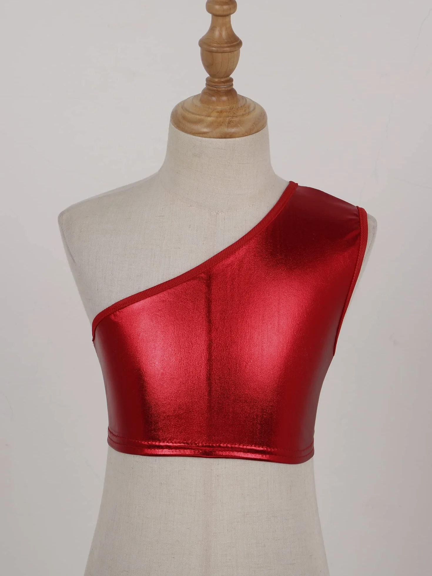 IEFIEL Crop Top de Baile Moderno para Niña Lentejuelas Danza Jazz Gimnasia Rítmica 3-16 Años