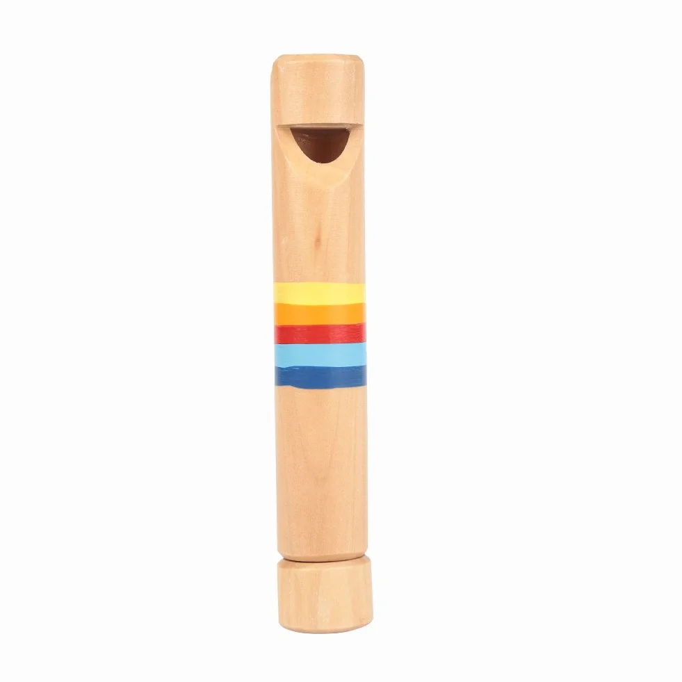RiToEasysports Fipple de Madera Piccolo, Instrumento Educativo de Flauta de Madera para niños, Regalo de Juguete