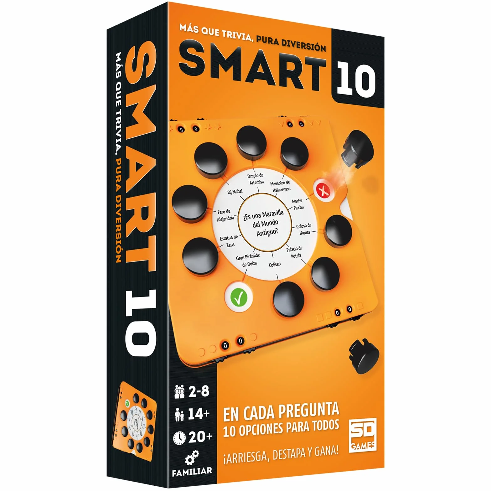 SD GAMES Juego De Mesa SD GAMES - Smart 10 - Juego De Mesa - Nueva Caja - Español