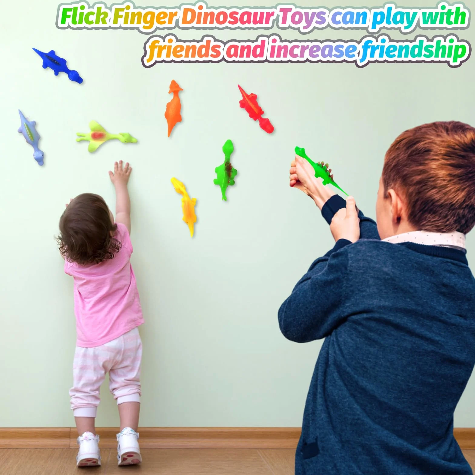 Jadyon Dinosaur Tirachinas Dedos Juguetes Fiesta Niños Caucho Voladores Regalos 20pcs