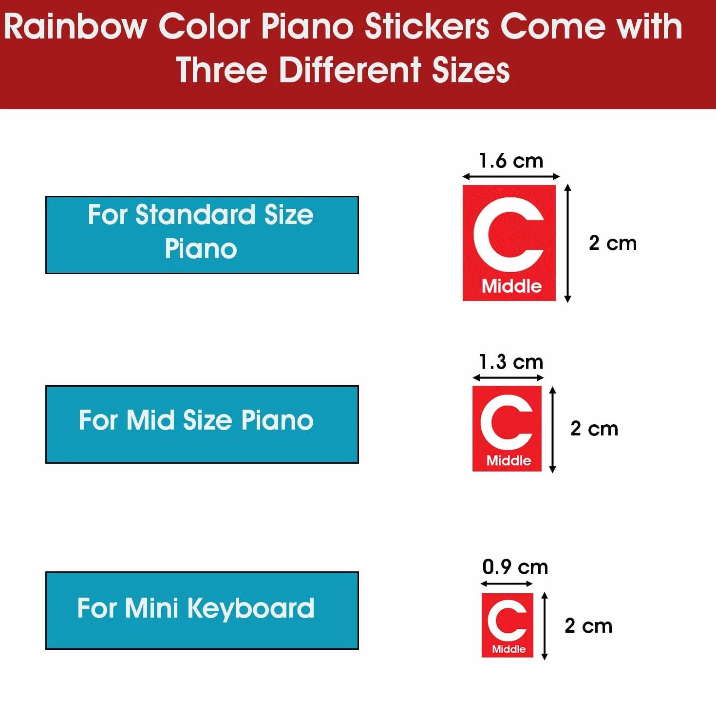 QMG Calcomanía de piano y teclado de color arcoíris y libro de aprendizaje de piano para niños, instrucciones fáciles de seguir para niños, libro de piano para principiantes para niños, partituras de