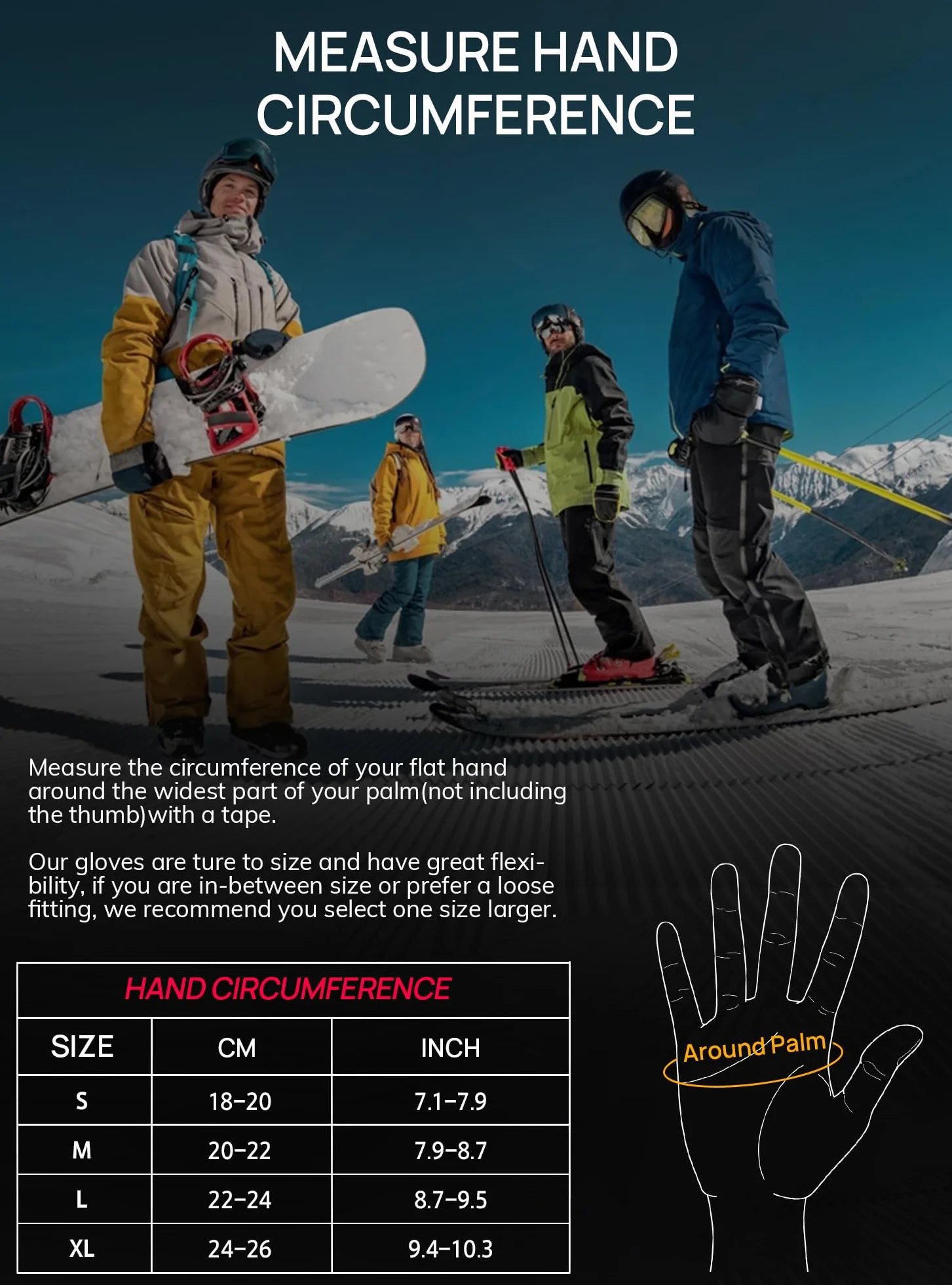 TRENDOUX Guantes Esqui Impermeables Termicos Tactiles para Hombre Mujer