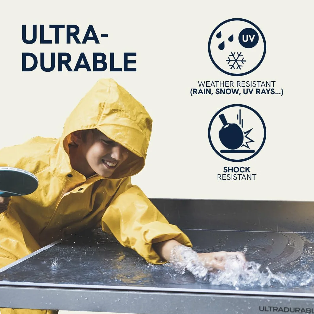 CORNILLEAU Mesa Exterior 300X Laminado 5 mm FFTT Contadores de Puntos Azul Gris