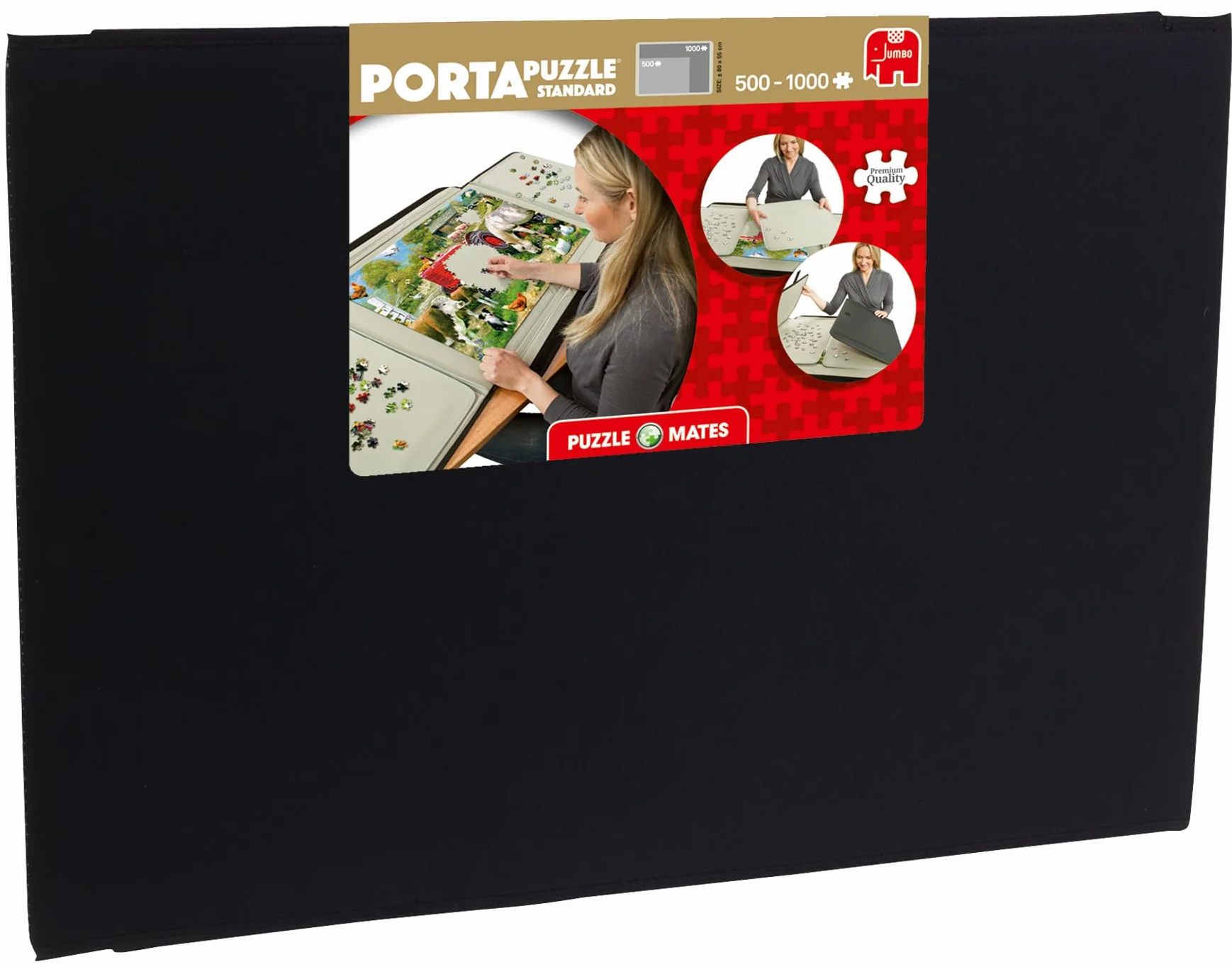 Portapuzzle de Jumbo Games - Alfombrilla grande para rompecabezas de hasta 1000 piezas y accesorios
