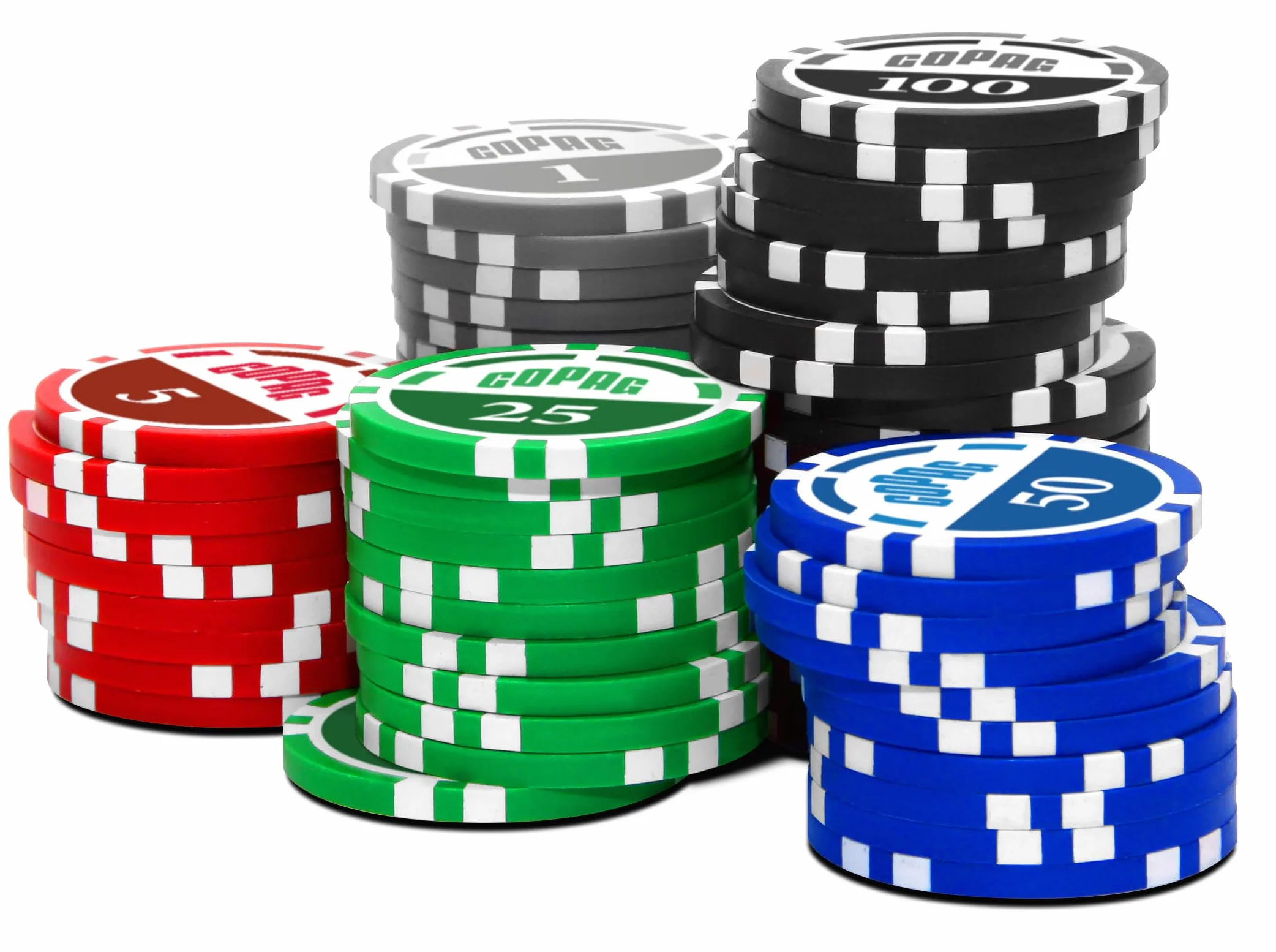 Copag Poker Set 300 fichas y 2 Barajas 100% Plástico Calidad Casino