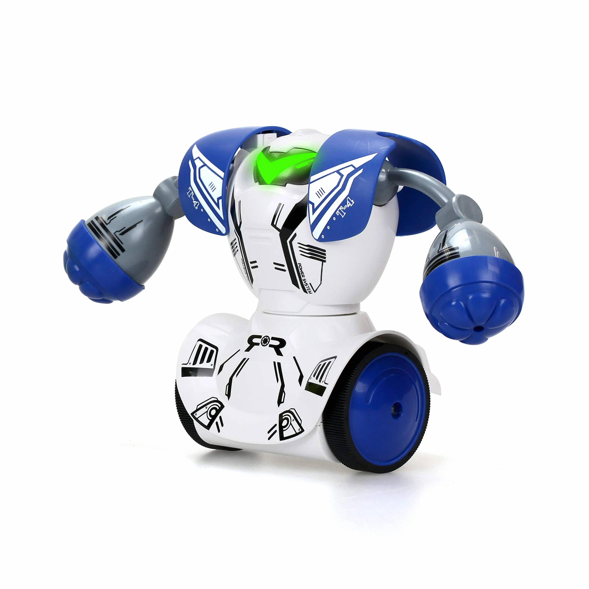 YCOO Pack 2 Robot Kombat Teledirigido 14 cm - Avanza y Golpea a su Oponente - Juguete para Niño con Efectos Sonoros y Luminosos