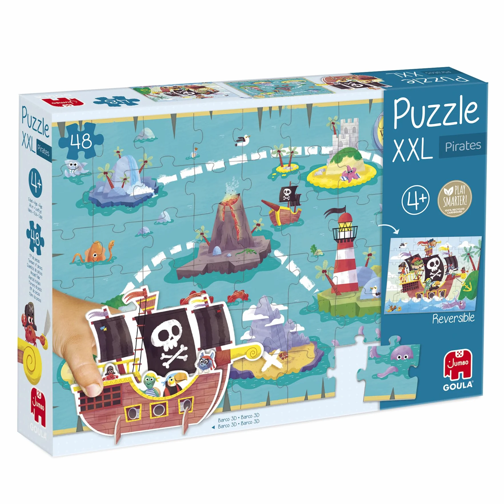Goula Puzzle XXL Piratas - para niños a Partir de 4 años