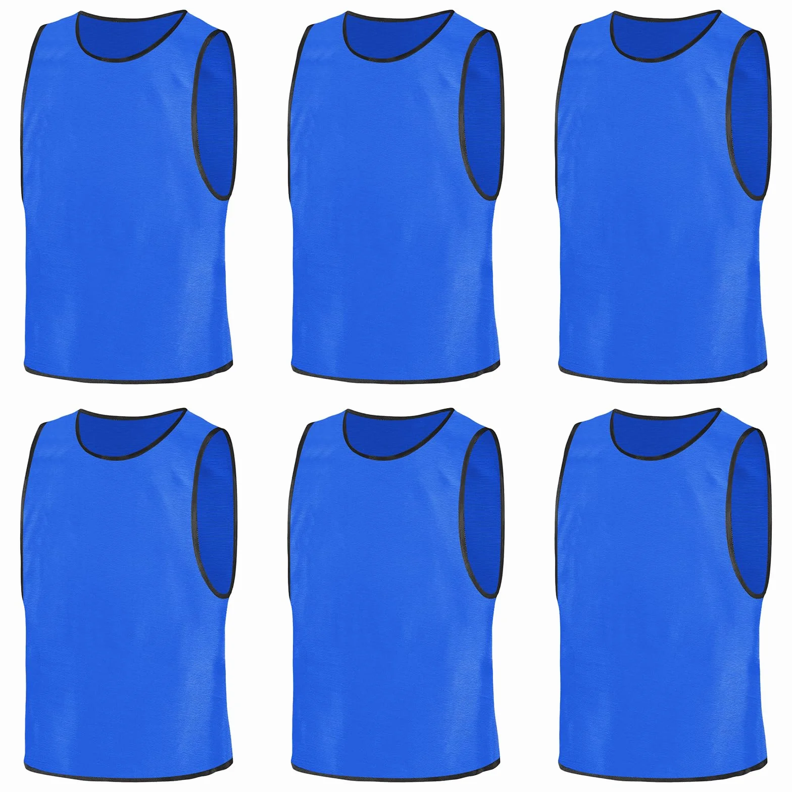 Petos Futbol Brillante 6Pcs Chaleco Entrenamiento Malla Transpirable Niños Adultos