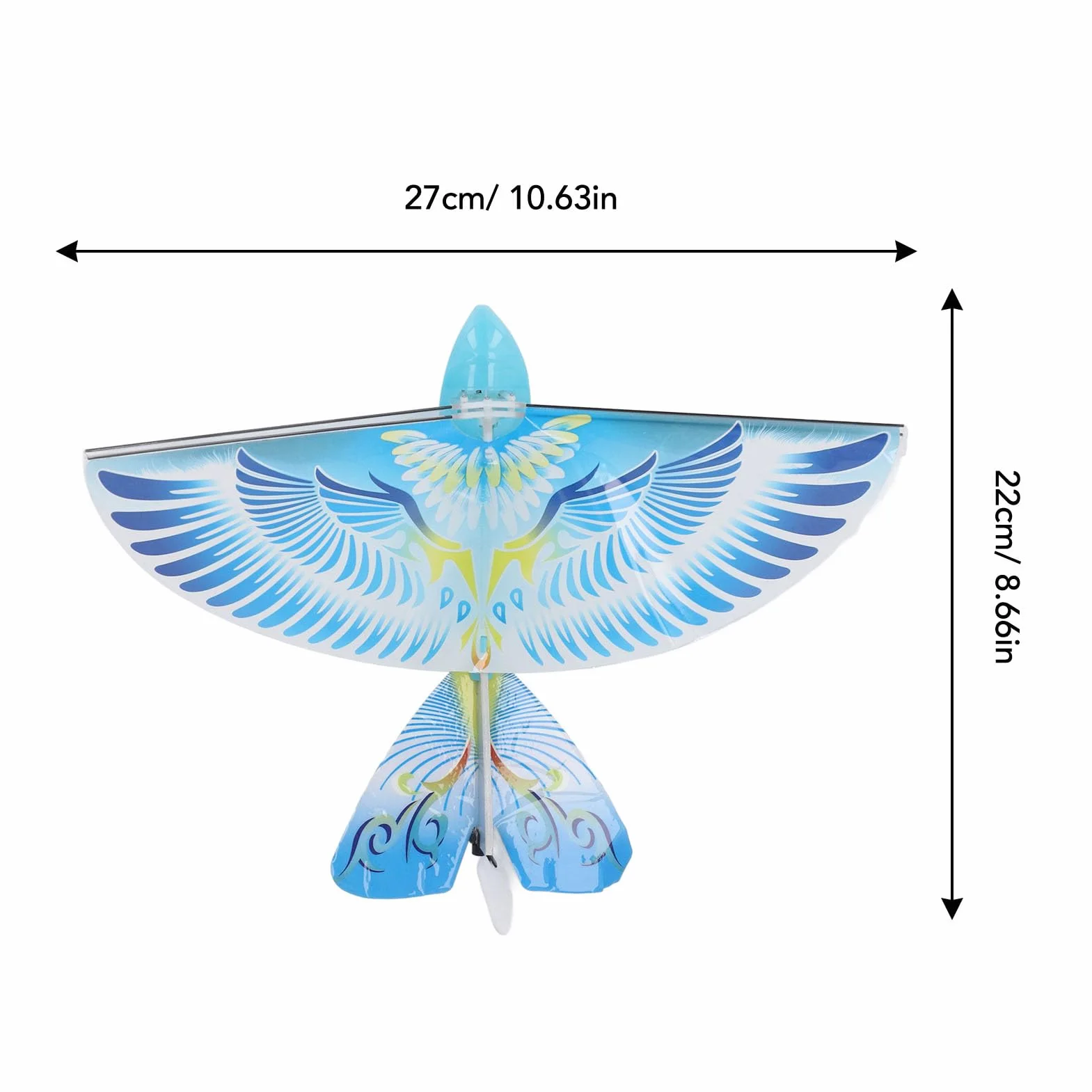Juguete de Pájaro Volador RC, Control Remoto de 2,4 GHz, Alas Batientes Biónicas EPP con Luces LED, para Simulación de Vuelo en Interiores y Exteriores (#2)
