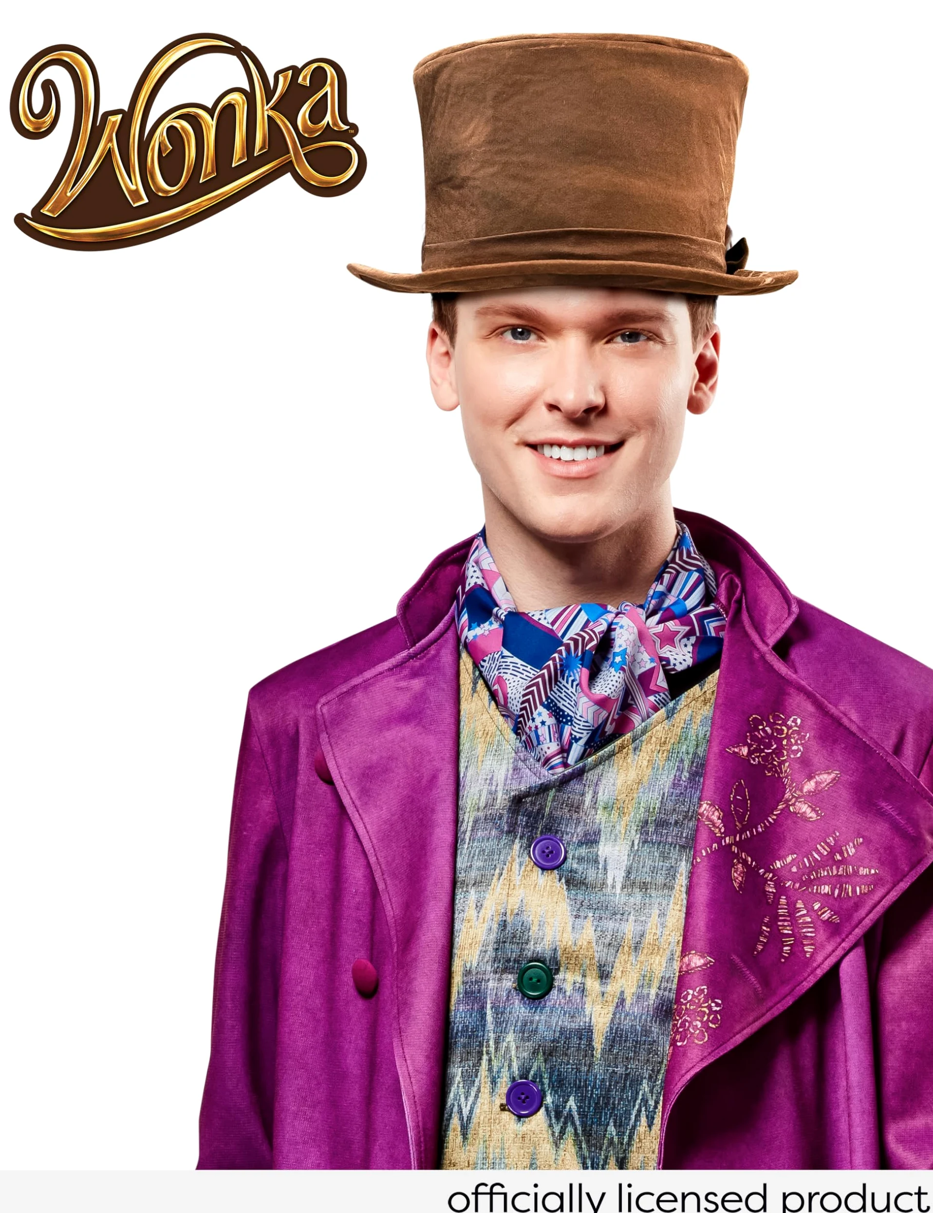 Rubies Movie Deluxe Willy Wonka Disfraz con Sombrero Adulto para Hombre