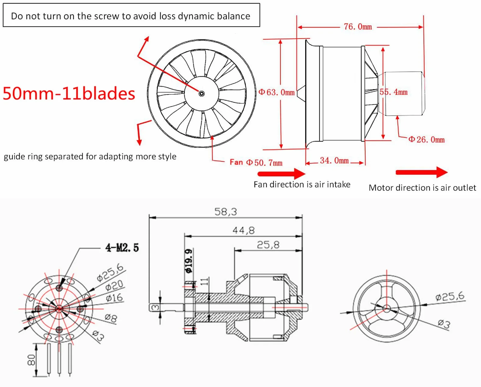 EDF 50mm 4S 4300KV 16.8V 11 palas con 40A ESC, ventilador canalizado eléctrico con controlador de velocidad electrónico, motor a reacción RC, motor sin escobillas, piezas de reemplazo para
