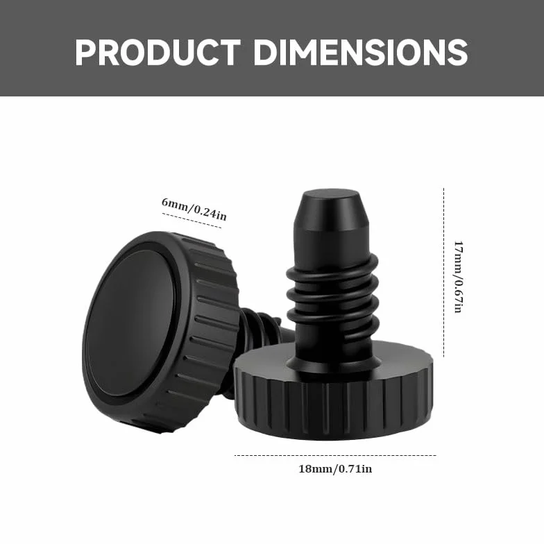 Juego de 3 protectores de botón negros con diseño de lunares
