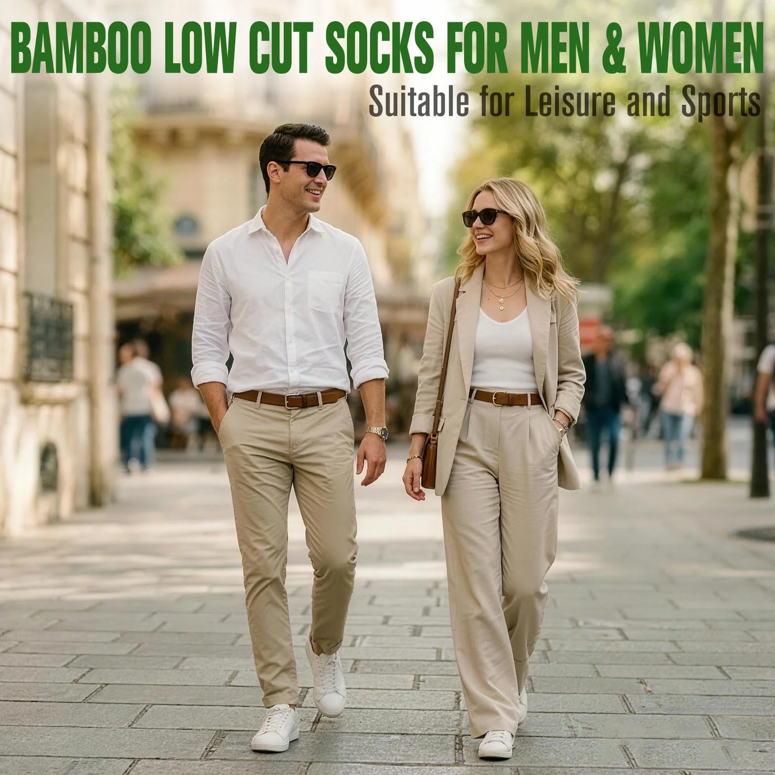 Calcetines Invisibles de Bambú 6 Pares, Unisex Transpirables con Silicona Antideslizante, Talla 35-50
