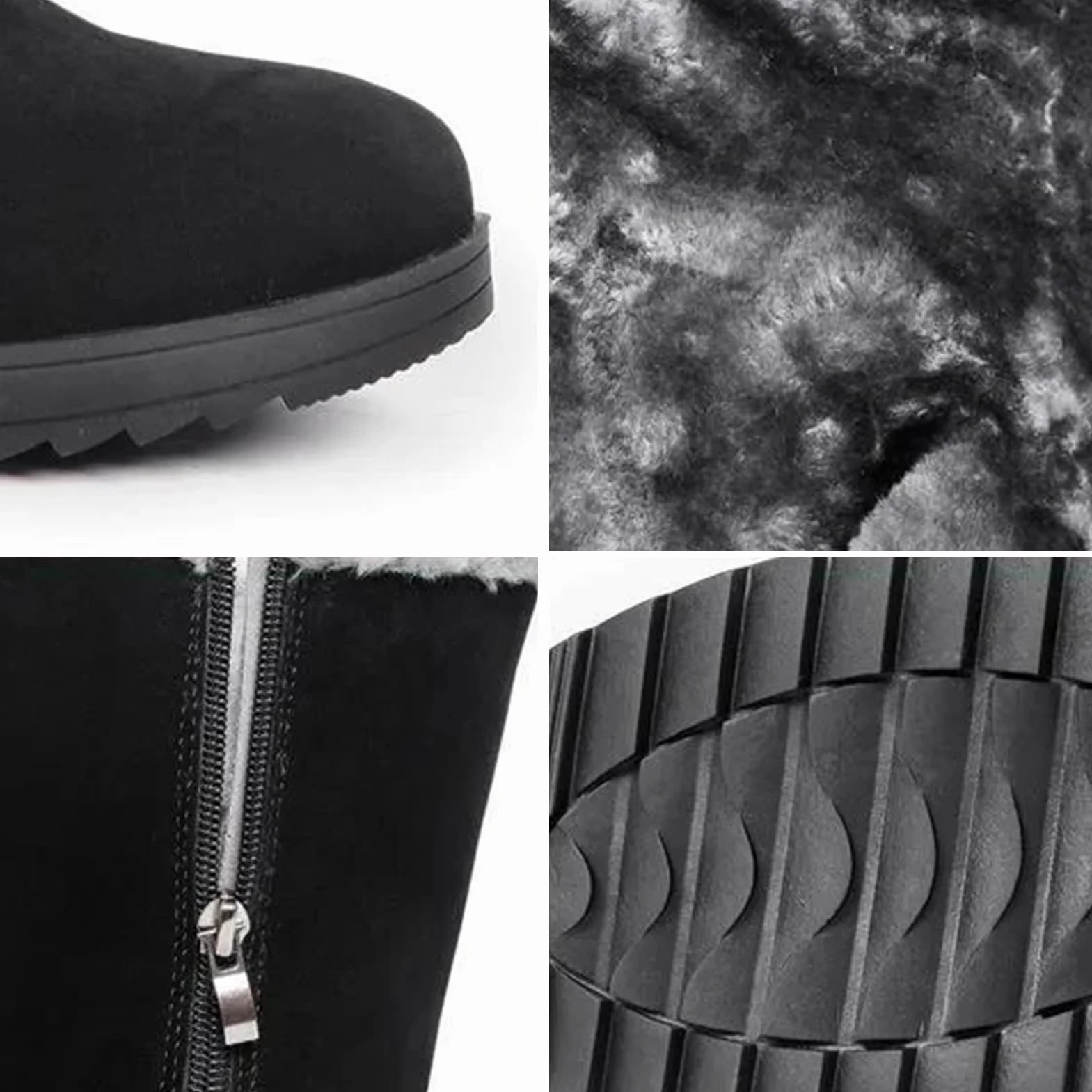 Generisch Botas de nieve impermeables cálidas aisladas antideslizantes para mujer invierno