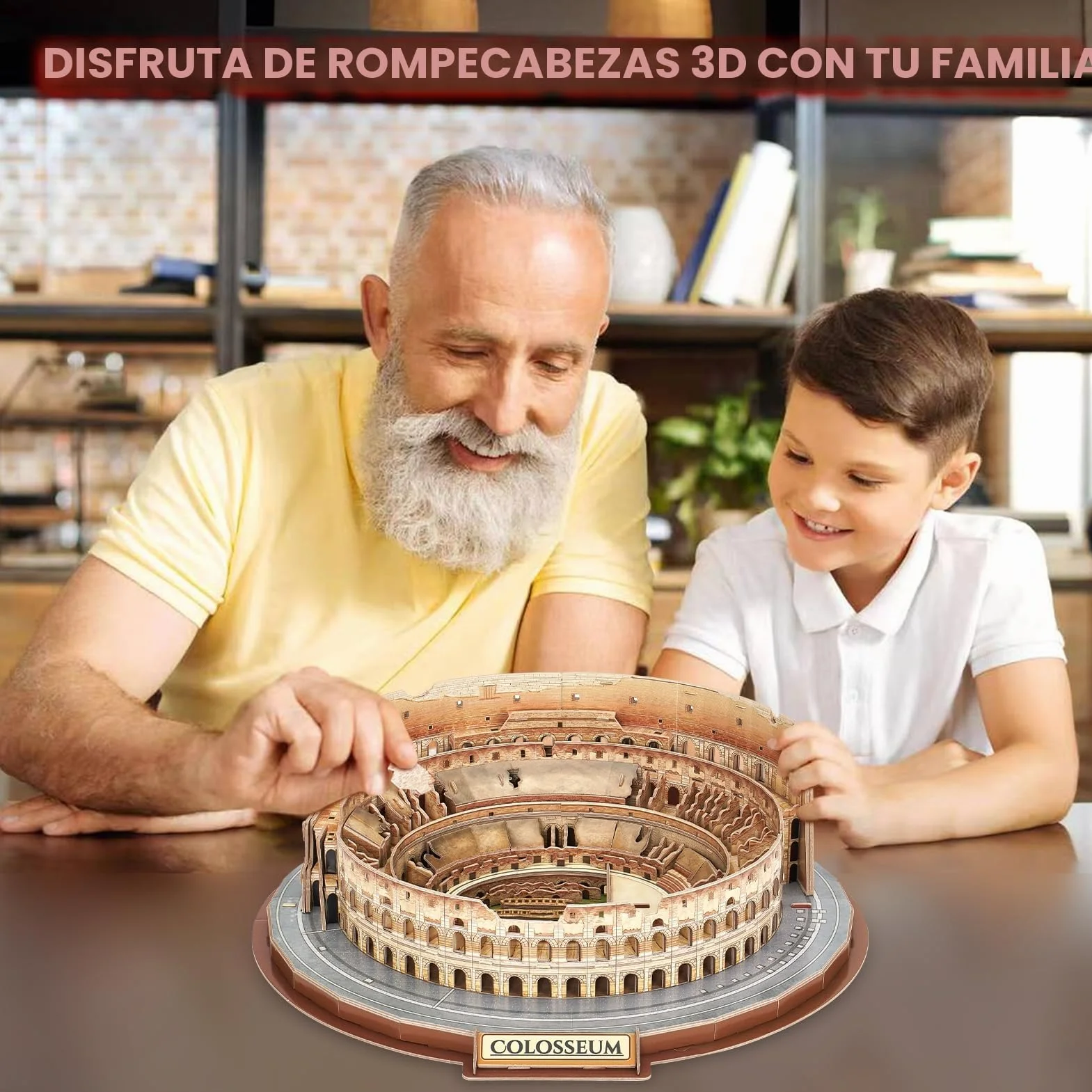 CubicFun Puzzle 3D Coliseo Roma Maqueta Edificio Kits Construcción 163 Piezas