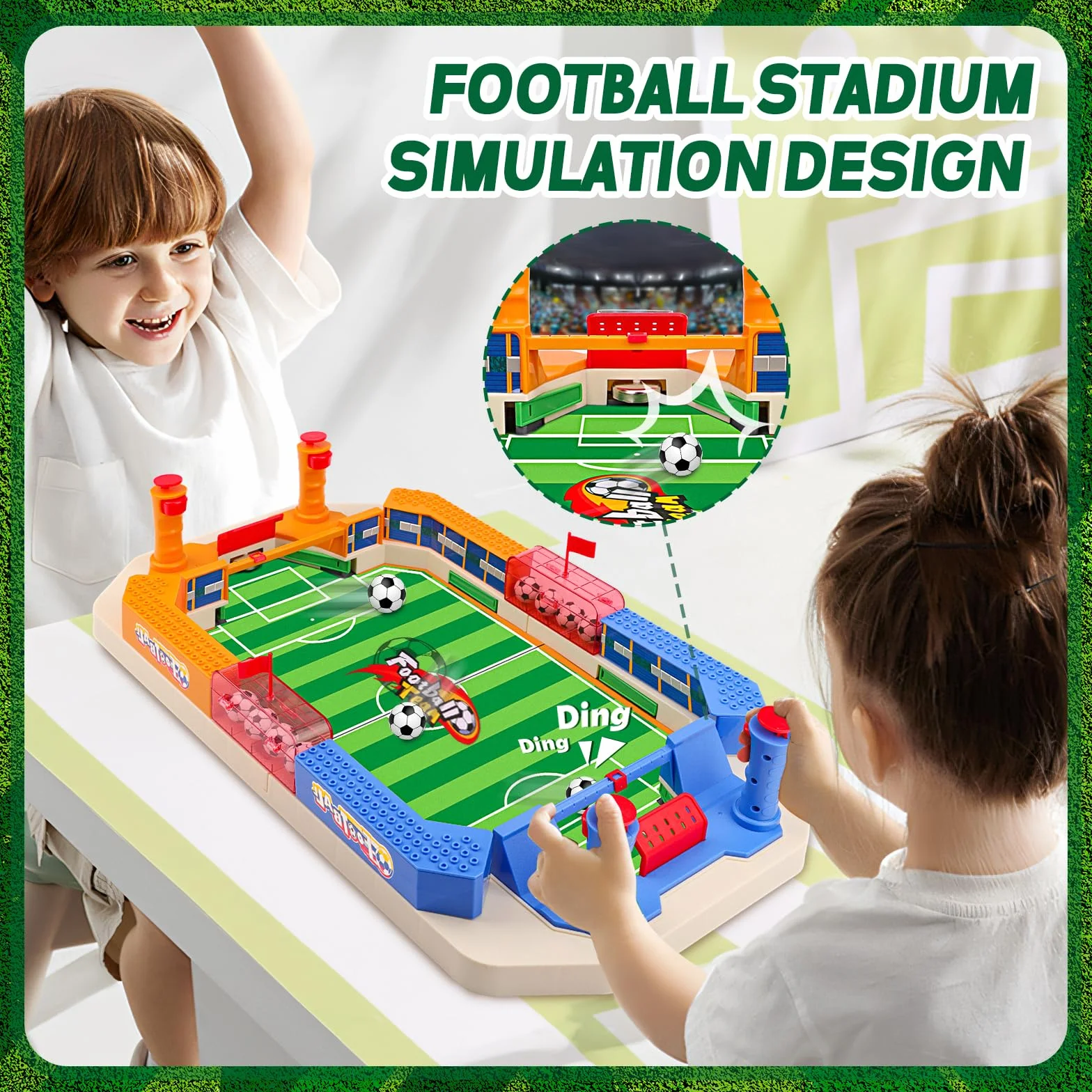 nicknack Juego de Mesa de Fútbol, Juego de Mesa de Fútbol para Niños, Juegos Familiares Interactivos Regalo para Niños Regalo Reyes