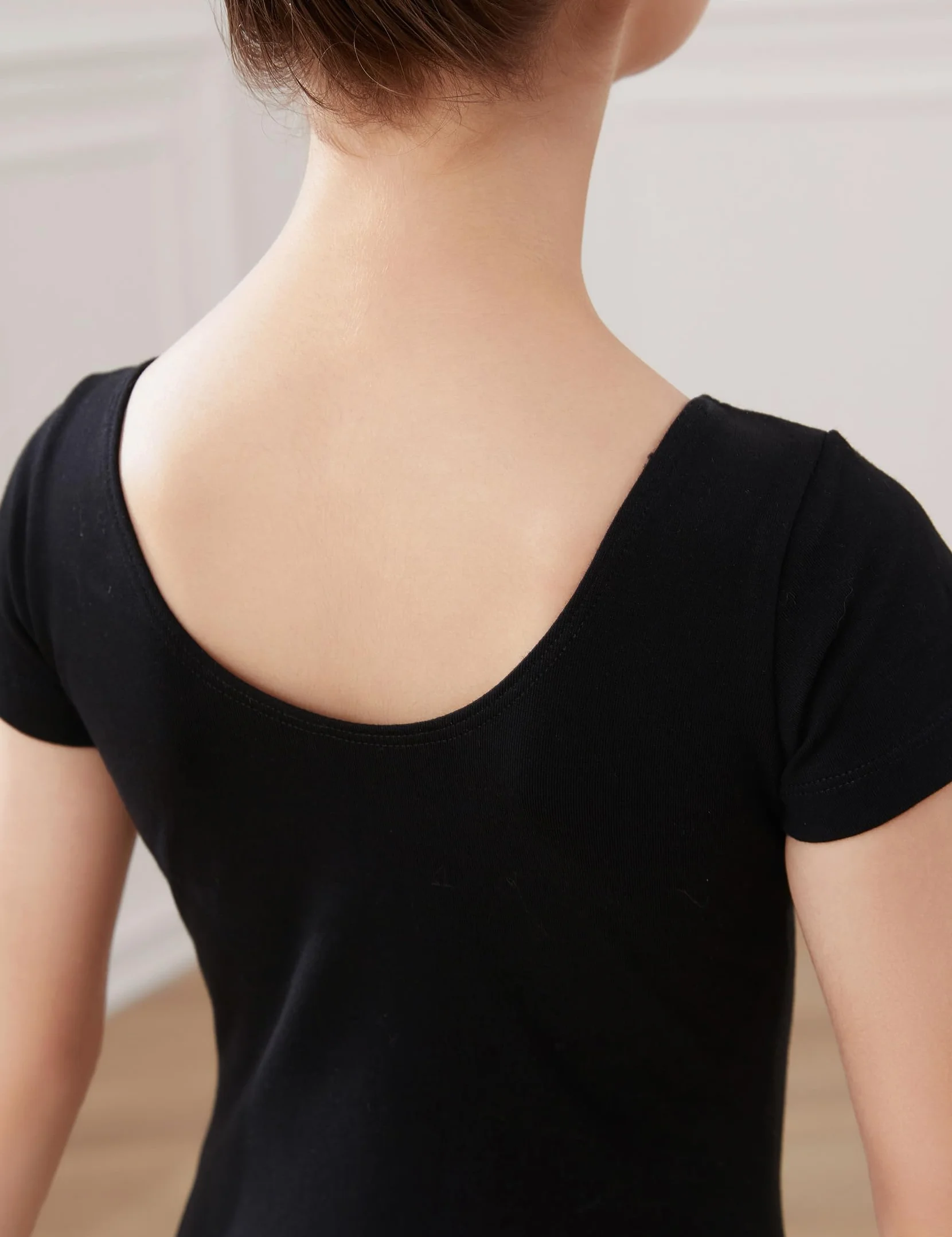 HROYL Leotardos de Baile para Niñas Clásico Manga Corta
