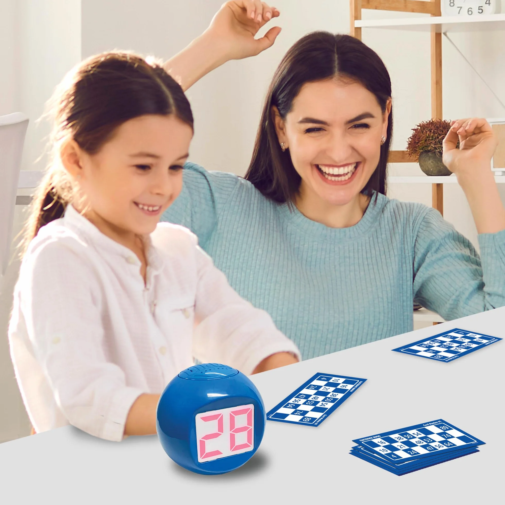 Bizak Electrobingo, Bingo electrónico con Sonido, Juego de Mesa Familiar, para Jugar con Amigos, Regalo de Juego Infantil niños y niñas Desde 4 años de Edad (61832162)