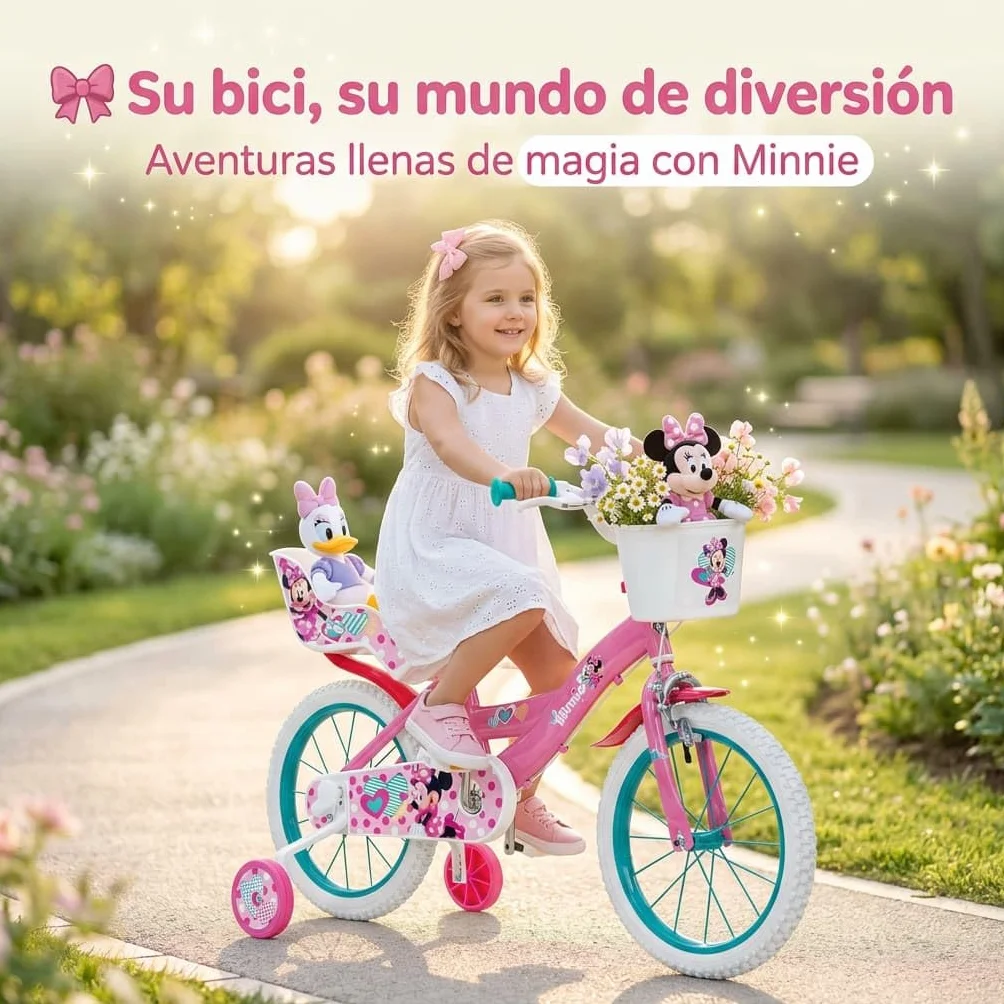 TOIMSA Bicicleta 16" Minnie Huffy 5/8 Años