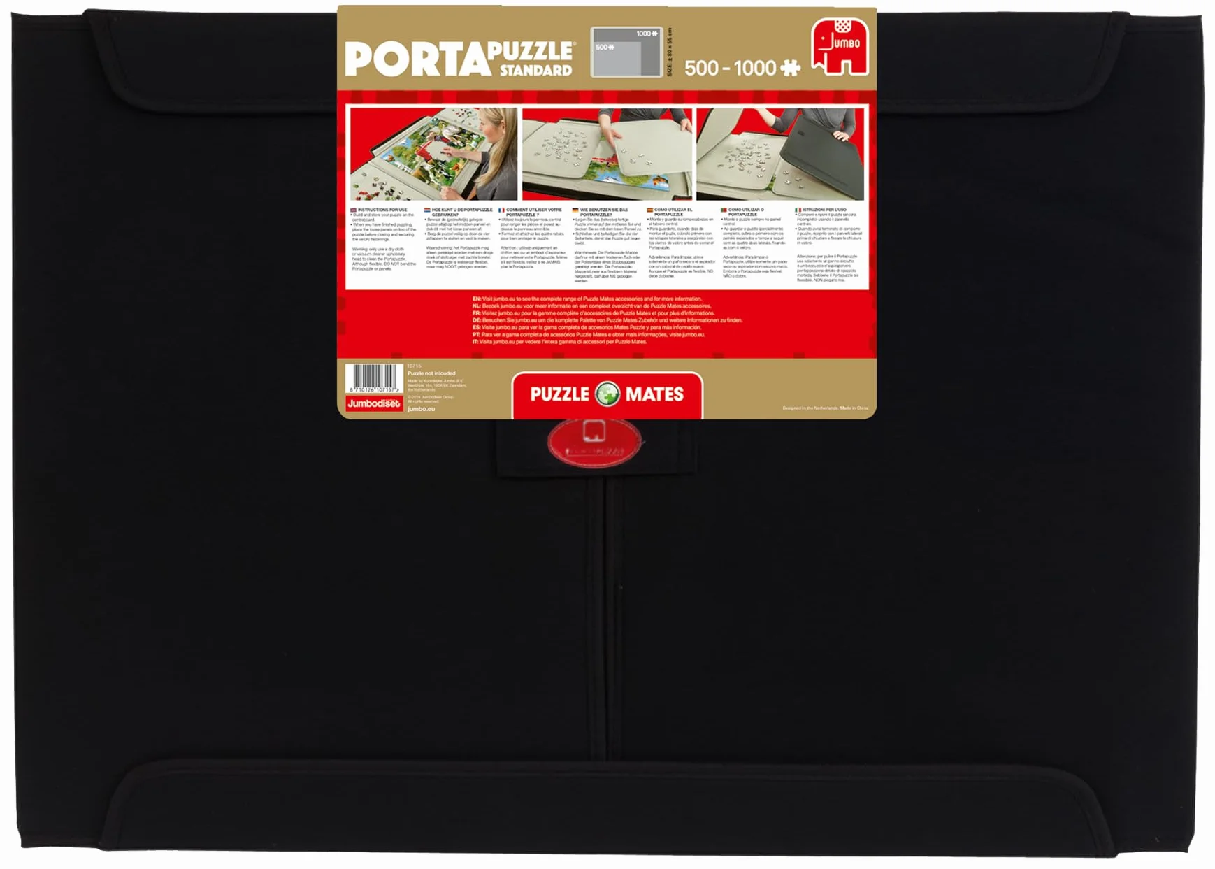 Portapuzzle de Jumbo Games - Alfombrilla grande para rompecabezas de hasta 1000 piezas y accesorios