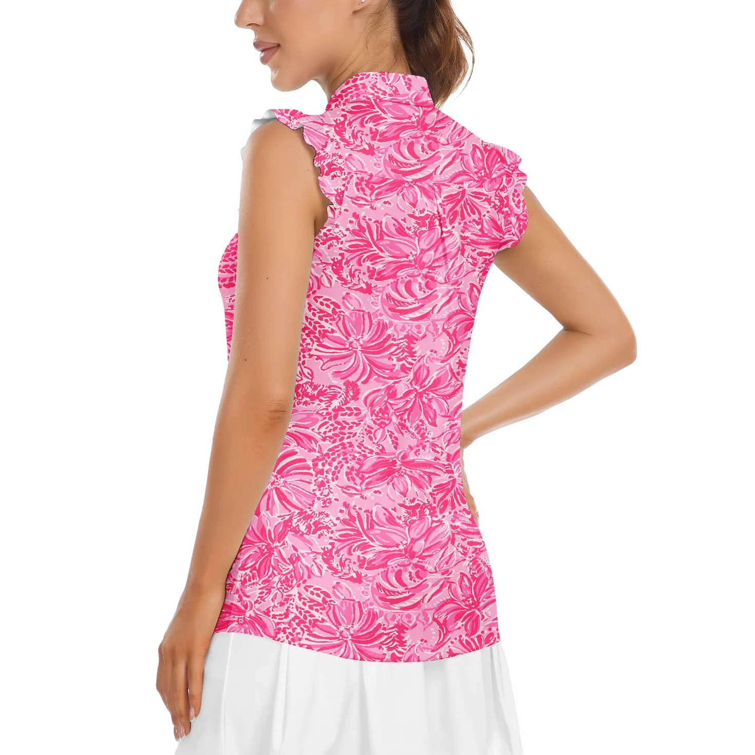 Soneven Polo Mujer Manga Corta Camisetas Basicas Deporte Golf Tennis Top