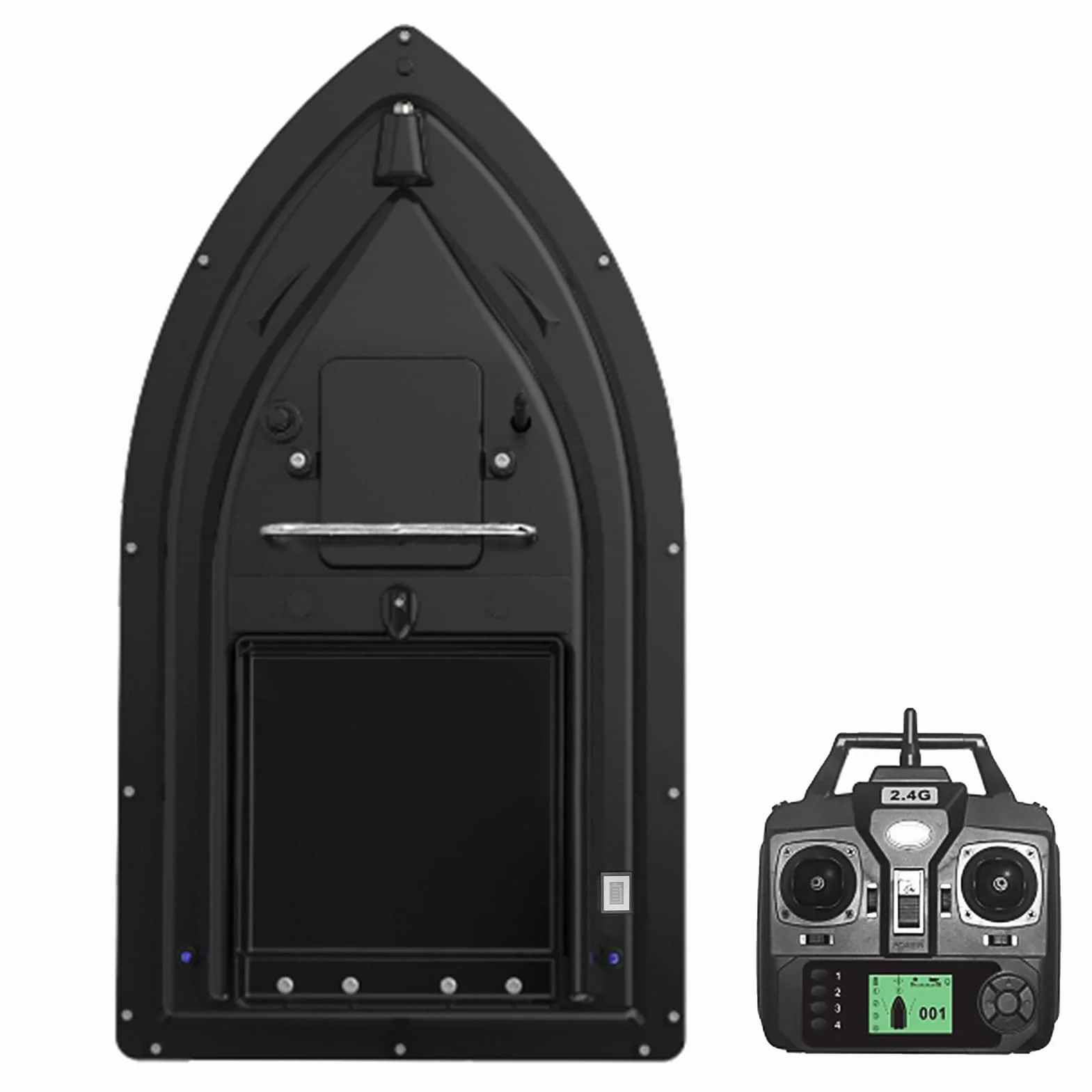 Kavolet Bote de Cebo de Pesca de 500 m, Barco alimentador teledirigido, Bote de Cebo GPS, Carga de 2 kg, Barco de Cebo con Gran depósito de Cebo, Barco de Cebo automático, batería Recargable de 10000