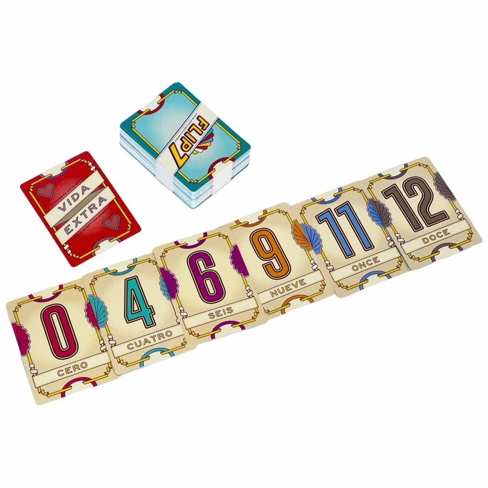 Mercurio - Flip 7 | Juego de Cartas Estratégico y Divertido | Reta tu Suerte y Tu Astucia | para Adultos y Niños +8 Años | Ideal para Fiestas, Familia y Amigos | 20 Minutos de Diversión