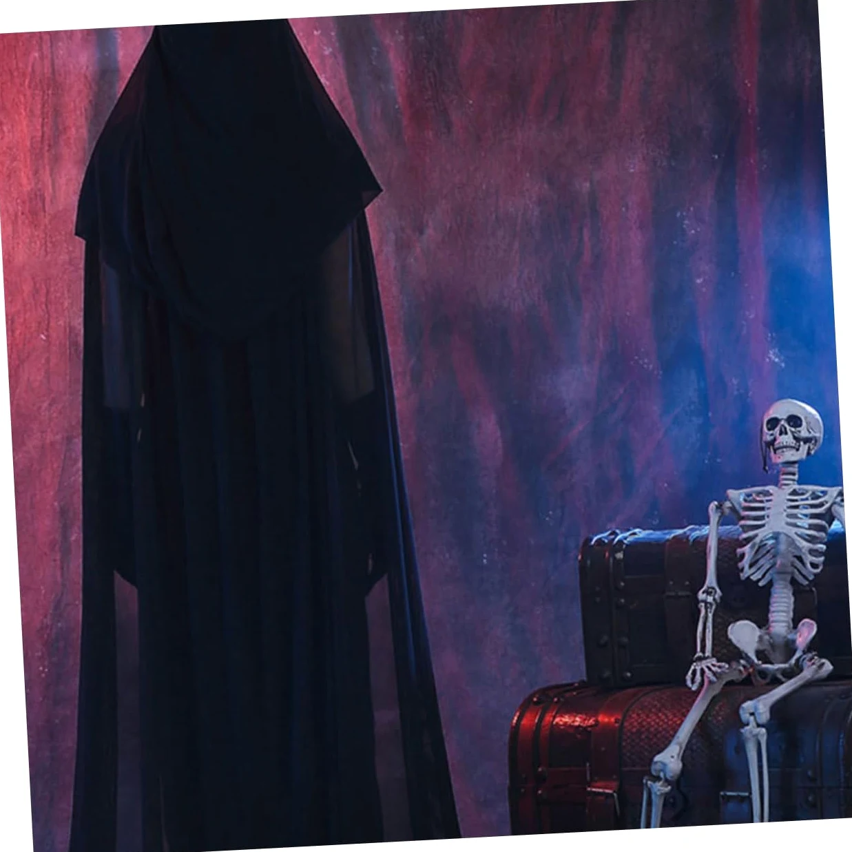 SOIMISS 3 Piezas disfraz de bruja para mujer para actuación disfraz vampiresa de vampiresa de fantasma de vampiro de halloween de bruja para cosplay Black