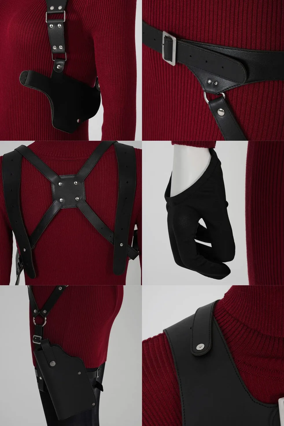 Traje de Lujo (Resident Evil) Ropa de Cosplay Conjunto de Disfraz de Juego de Rol Traje de Cómics Uniforme de Halloween Ropa de Carnaval