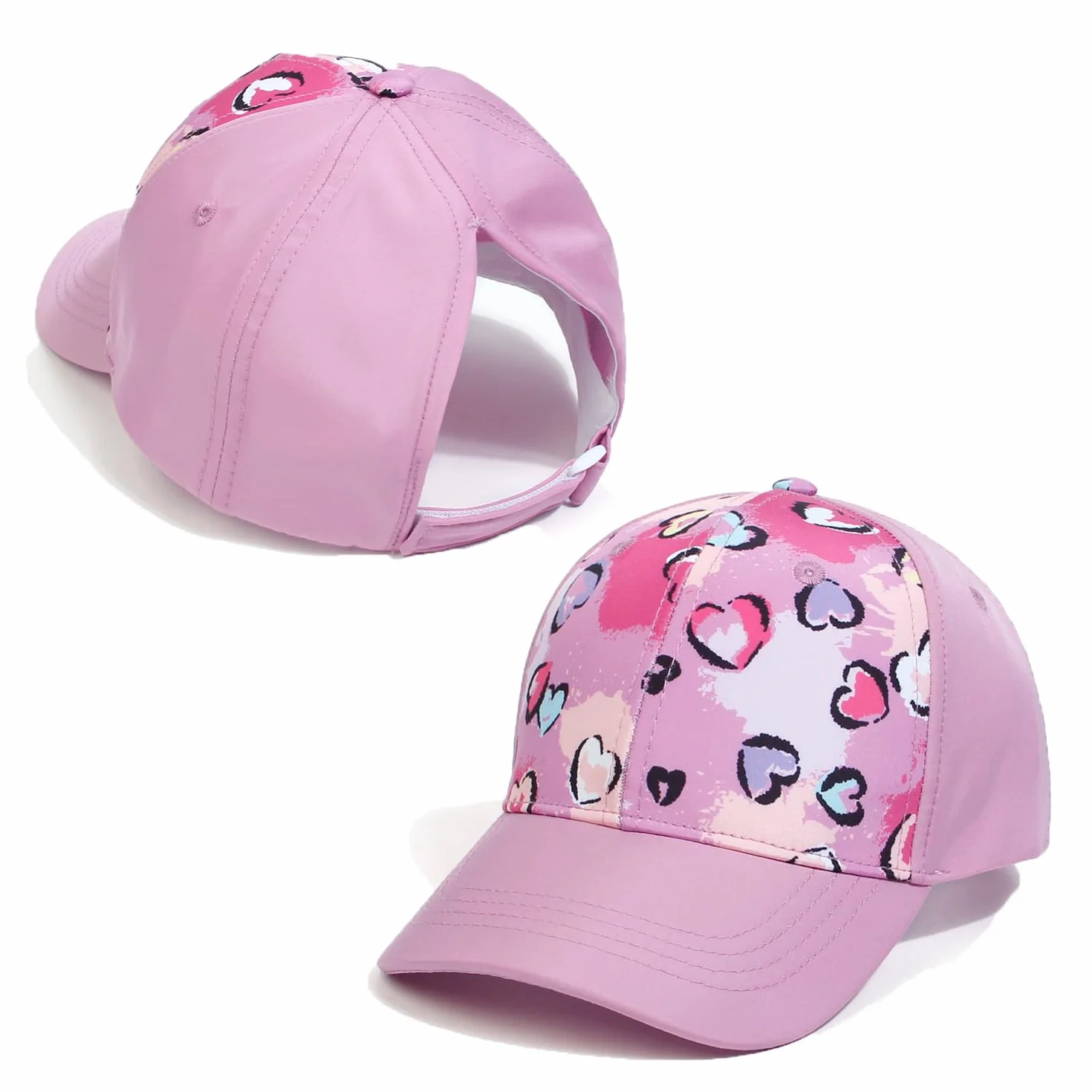 YAMEE Gorra de Béisbol para Niñas Suave Transpirable Cola de Caballo
