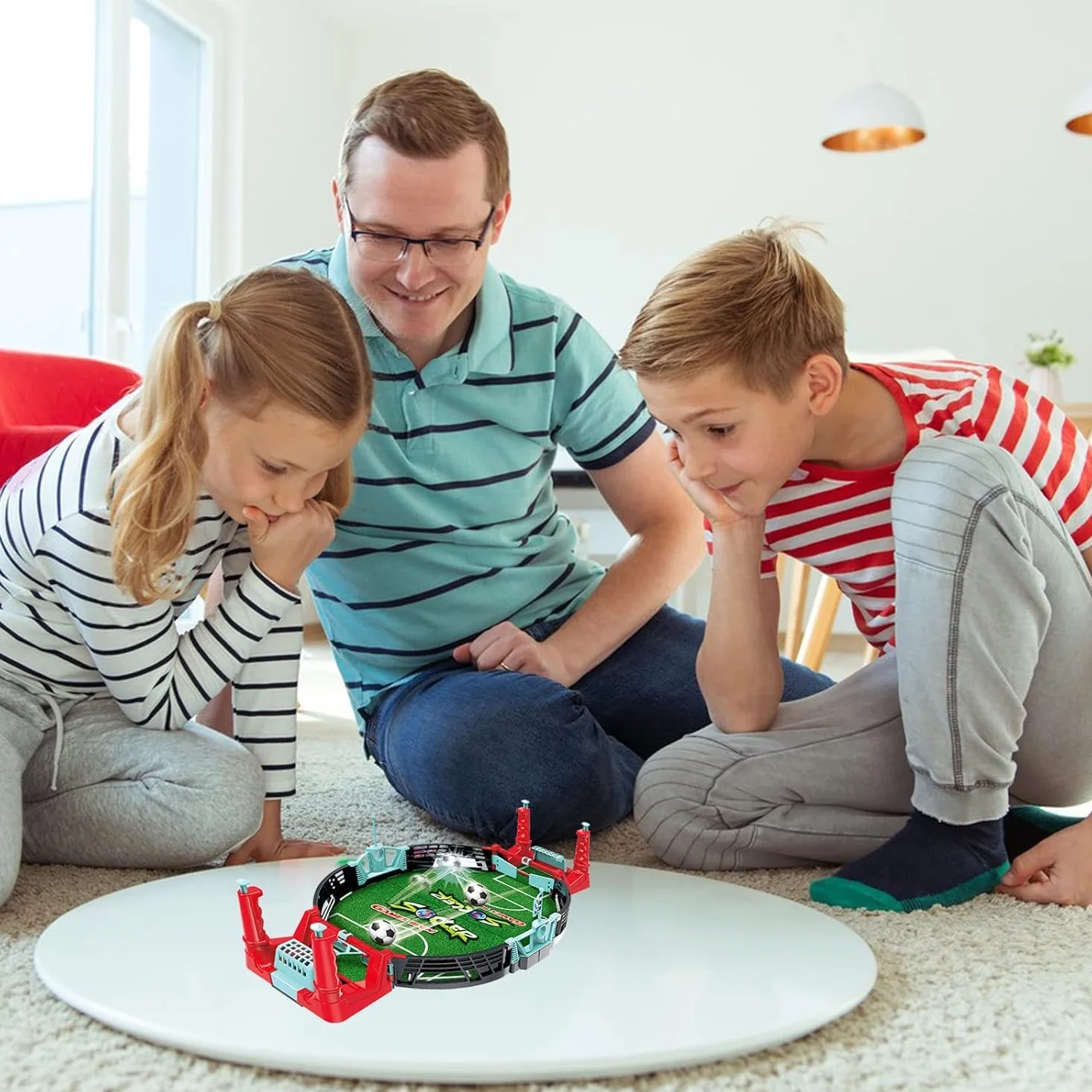 Set de Juego de Futbol de Mesa Infantil CHUNLINLAODA-Juego de fútbol Rompecabezas clásico Infantil Mini Juego de Juegos de fútbol para niños Apto para niños Mayores de 3 años