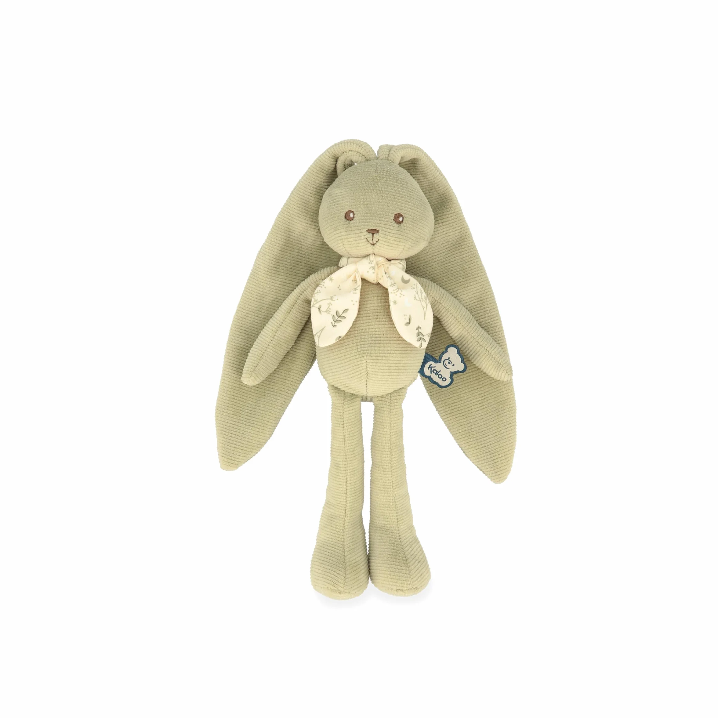 KALOO Lapinoo Muñeco Conejo Verde Peluche Pequeño 25 cm Tejido Muy Suave Caja de Regalo