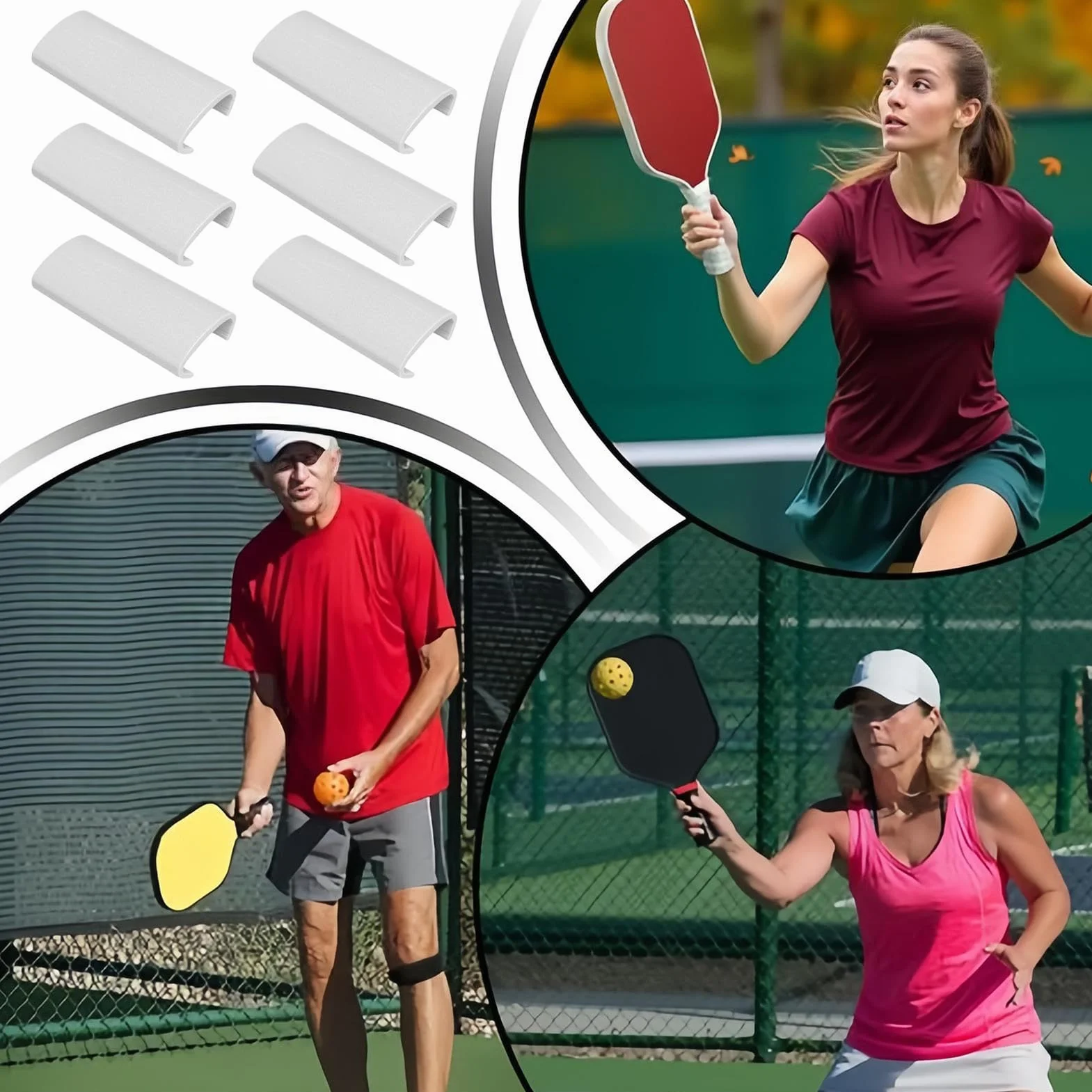 Pickleball Lead Tape - Adhesive Paddle Weight Strips, High Density Power Balance, Vibration Dampening Edge Guard