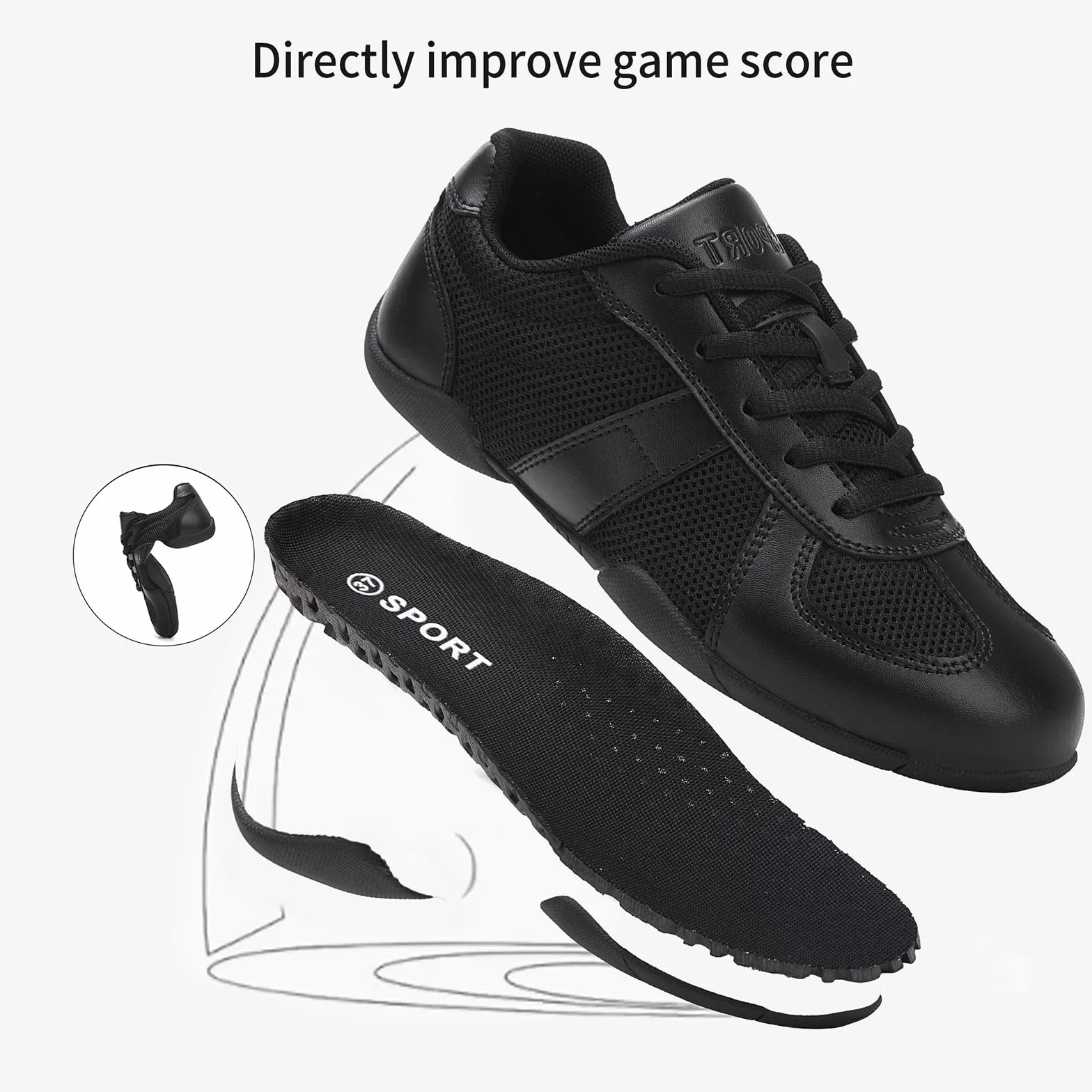Zapatillas Cheerleading Niña Cheer Porrista Calzado Animadora Danza Gimnasia Sneakers