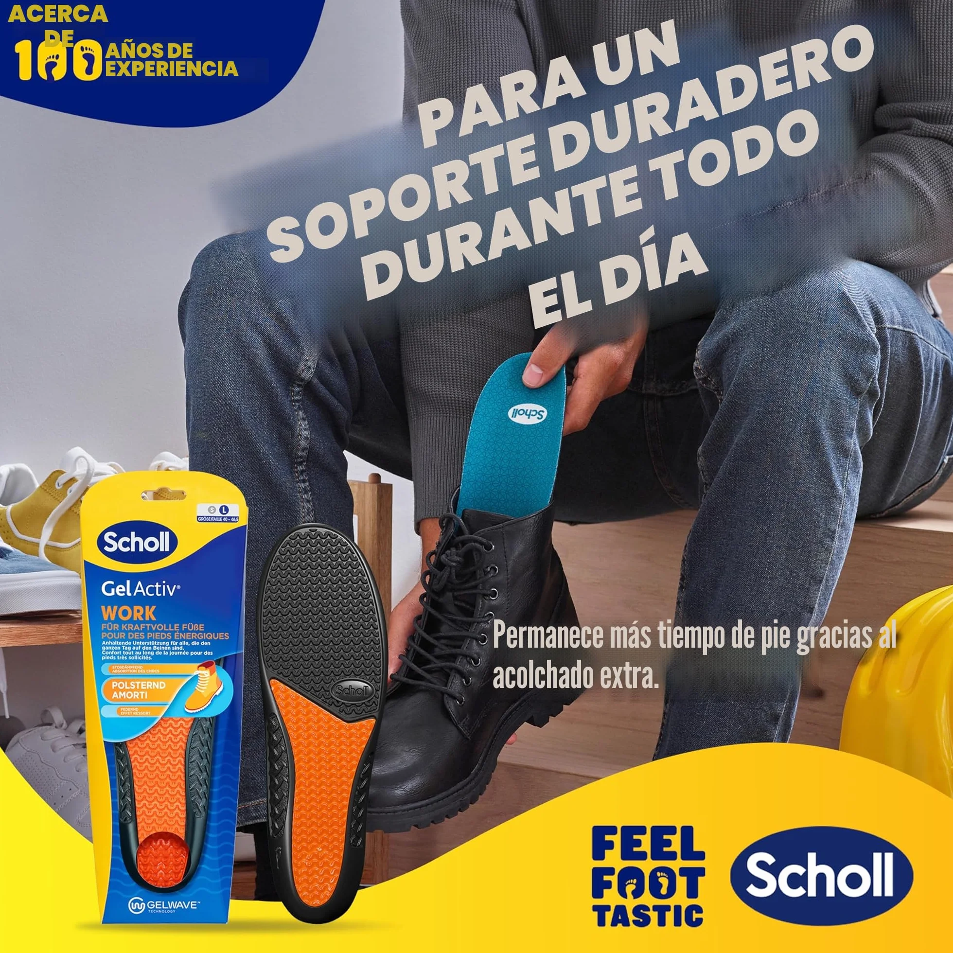 Scholl Plantillas GelActiv Work