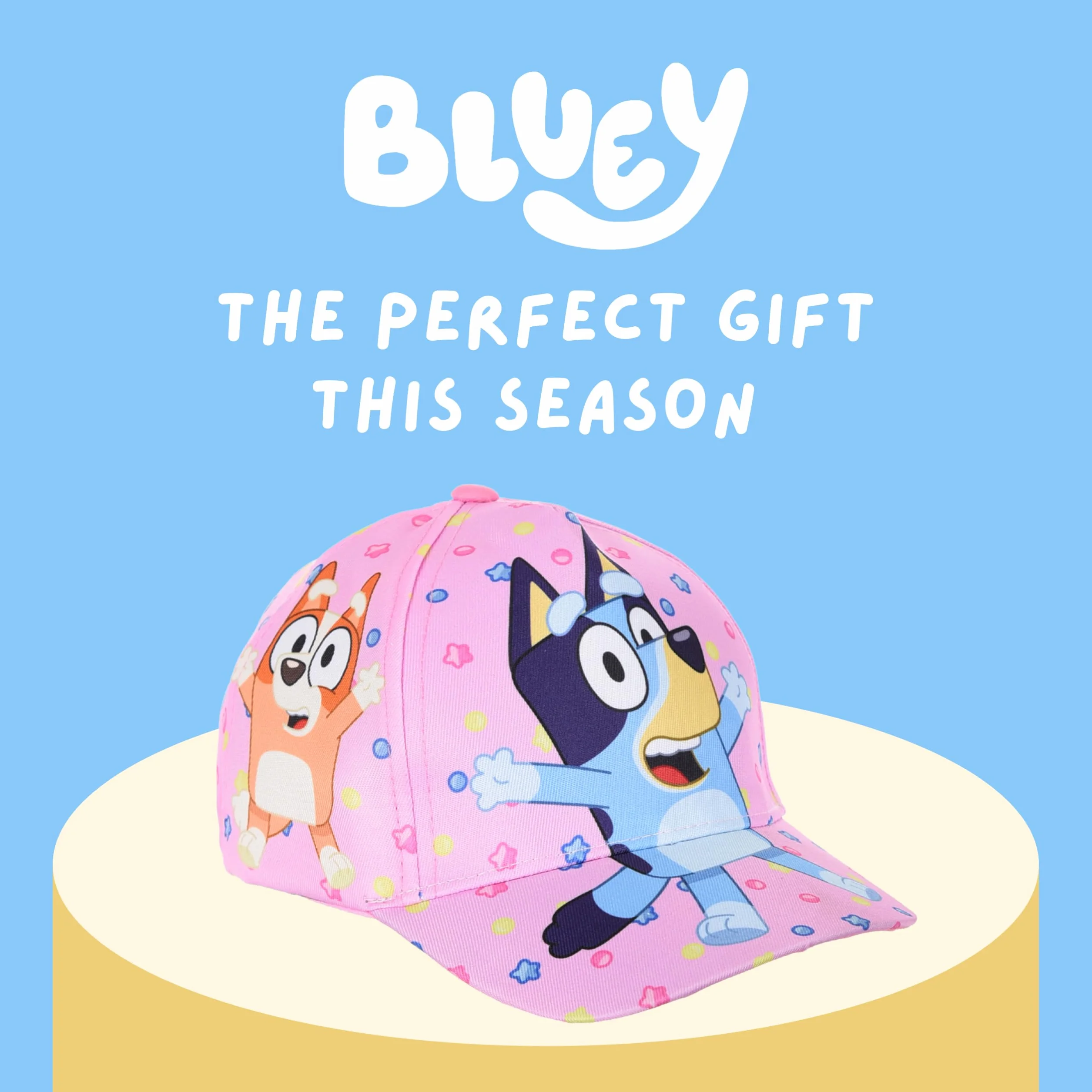 Bluey Gorra de Beisbol Clasica para Niños Niñas Bingo Coco Chloe