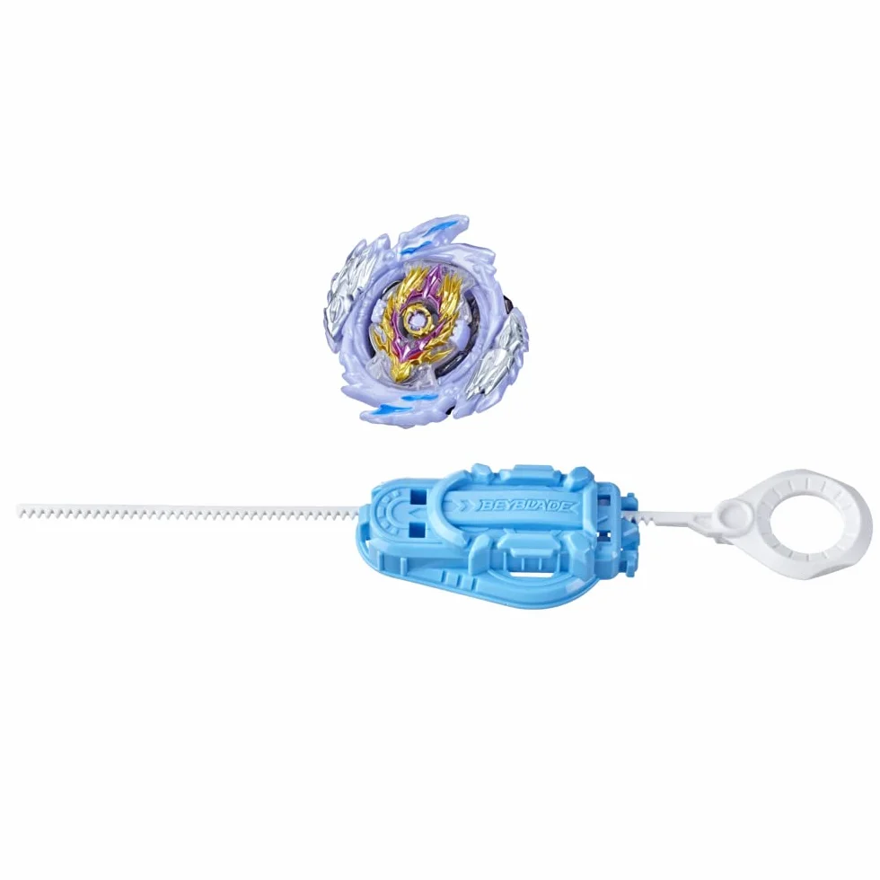 Hasbro Beyblade Burst Surge Speedstorm - Kit Inicial - Top Raid Luinor L6 - Top de Batalla Tipo Ataque con Lanzador - Juguete para niños