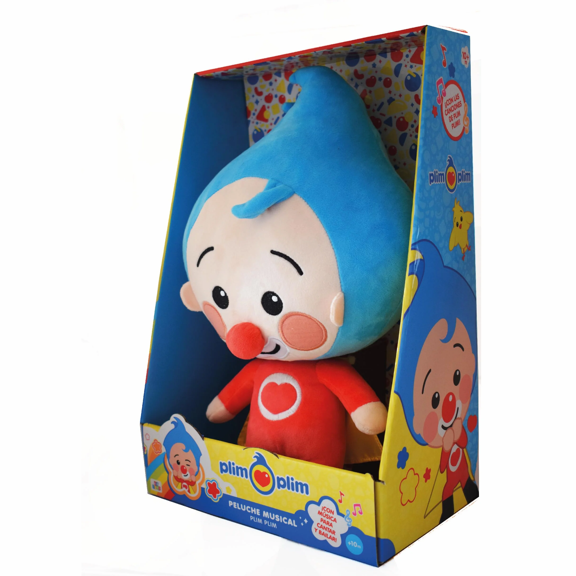 BANDAI Peluche Musical DX Payaso Plim Plim, Juguete Suave con Sonido, Muñeco Serie El Héroe del Corazón