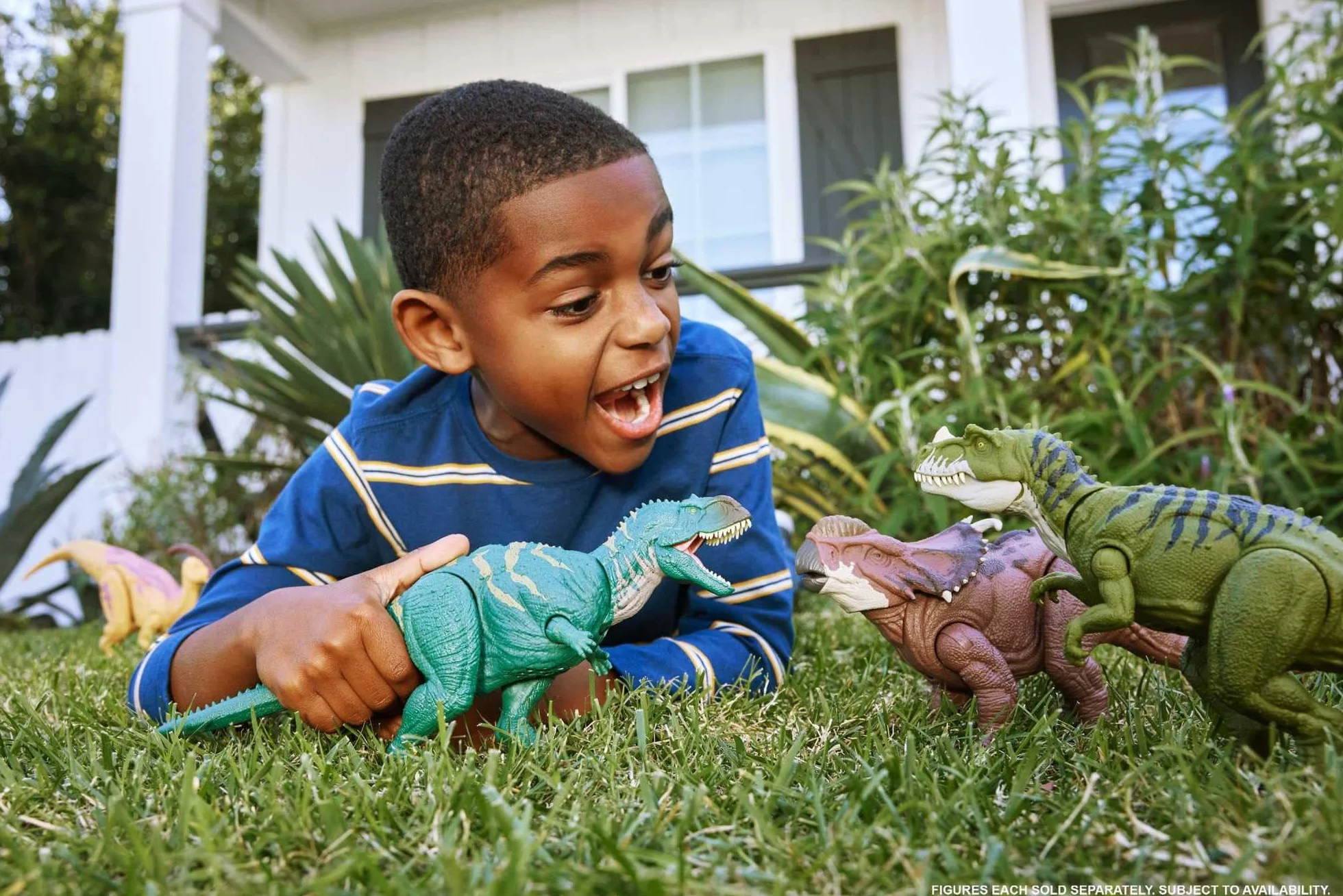 Mattel Jurassic World Epic Evolution Pachyrhinosaurus Rugido Salvaje Figura de acción dinosaurio sonidos regalo +4 años HTK72