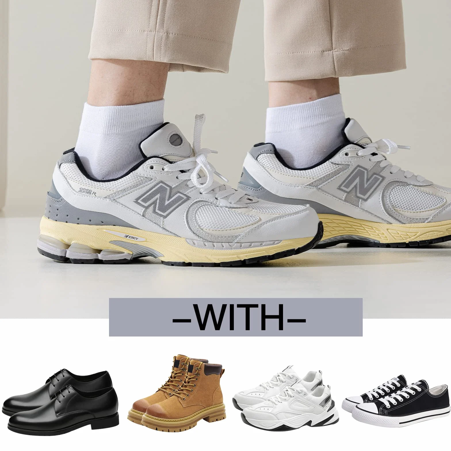 Caudblor 12 Pares Calcetines de Corte Bajo de Algodón para Hombres y Mujeres Blanco Gris Negro