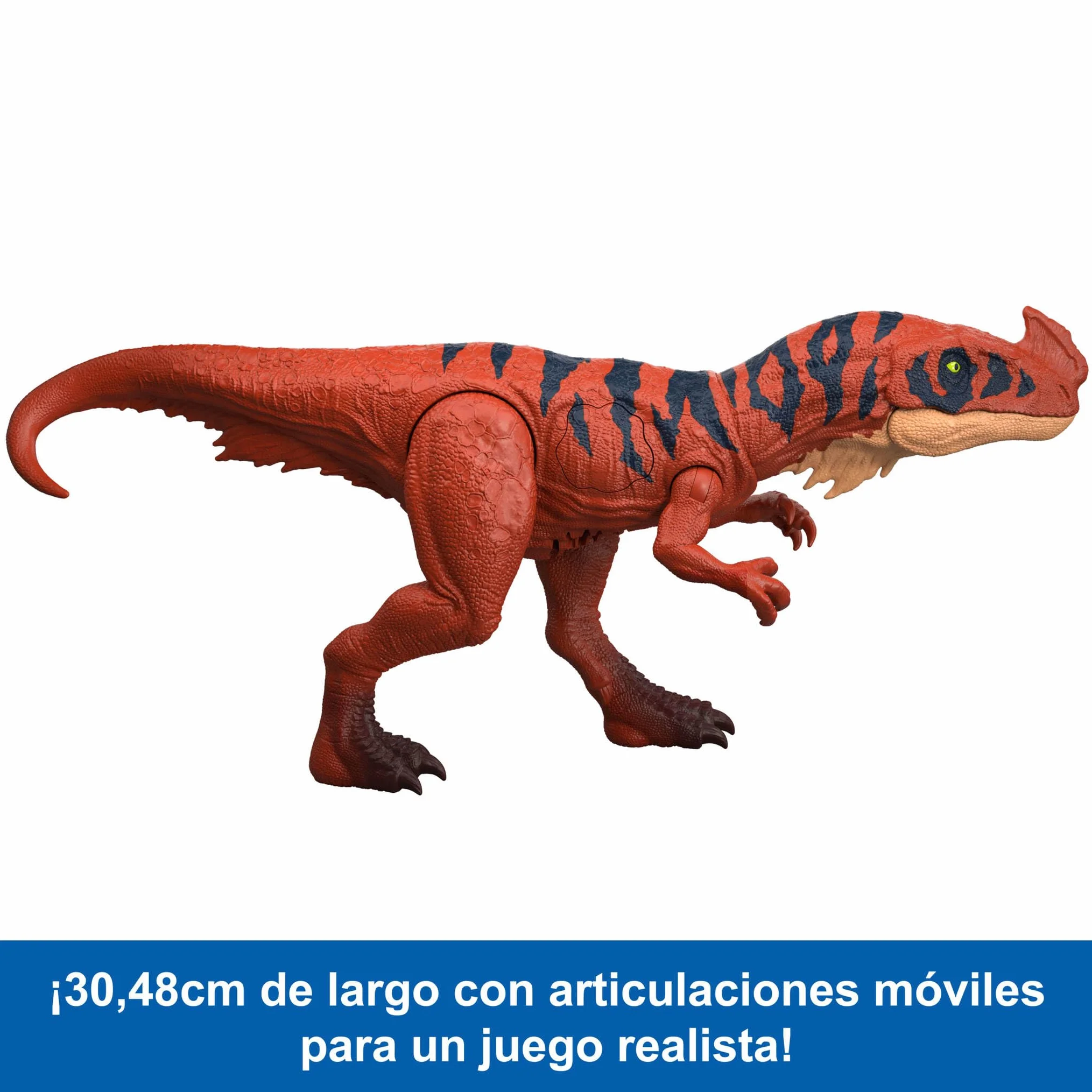 Mattel Jurassic World Rugido Salvaje Figuras de Dinosaurio con Ataque de mordisco en múltiples direcciones y Sonido, Juguete articulado, Juego Digital (Las Especies Pueden Variar), JKL76